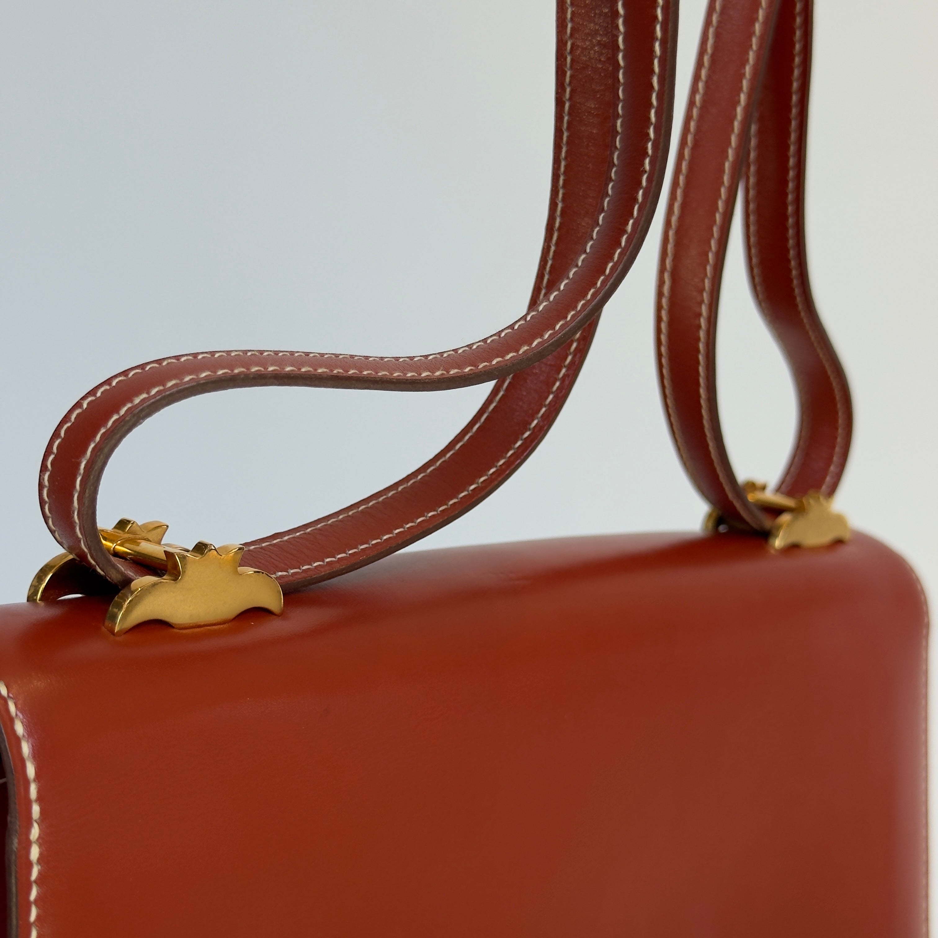 Hermes Rare 1988 Palm Tree Shoulder Bag