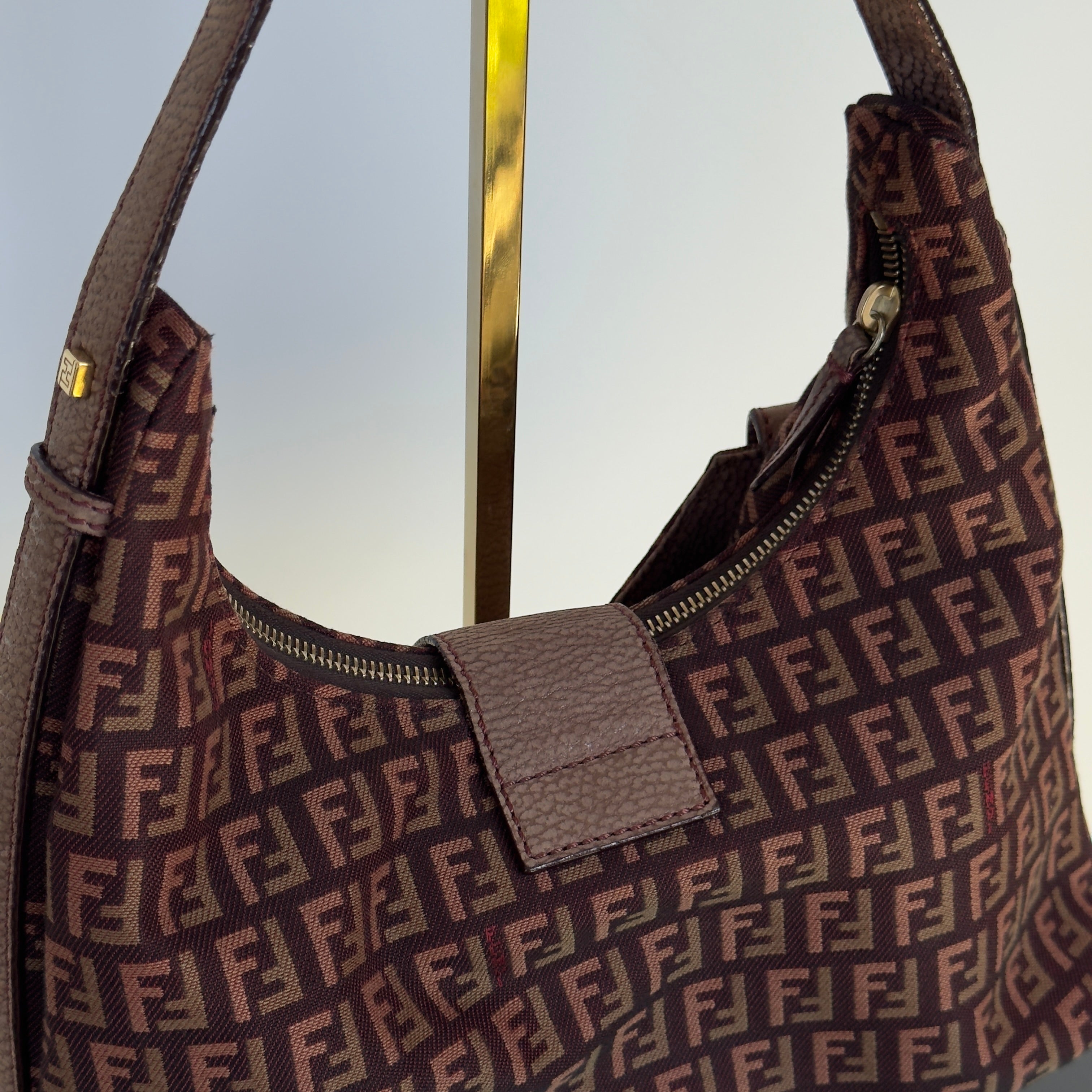 Fendi Zucchino Hobo Bag - Queen May
