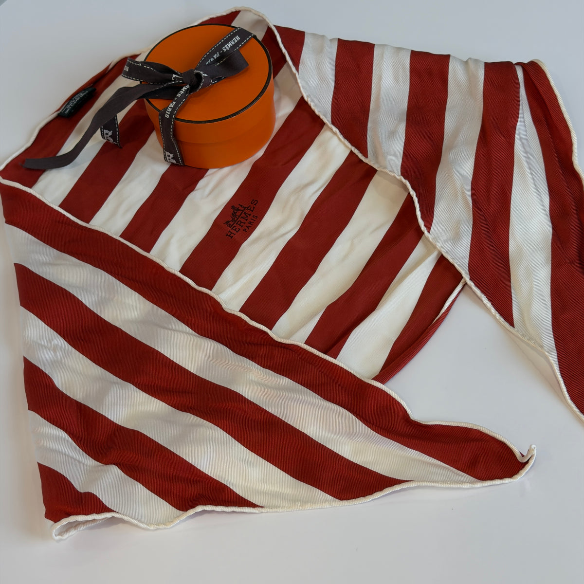 Hermes Pointux Triangle Silk Scarf