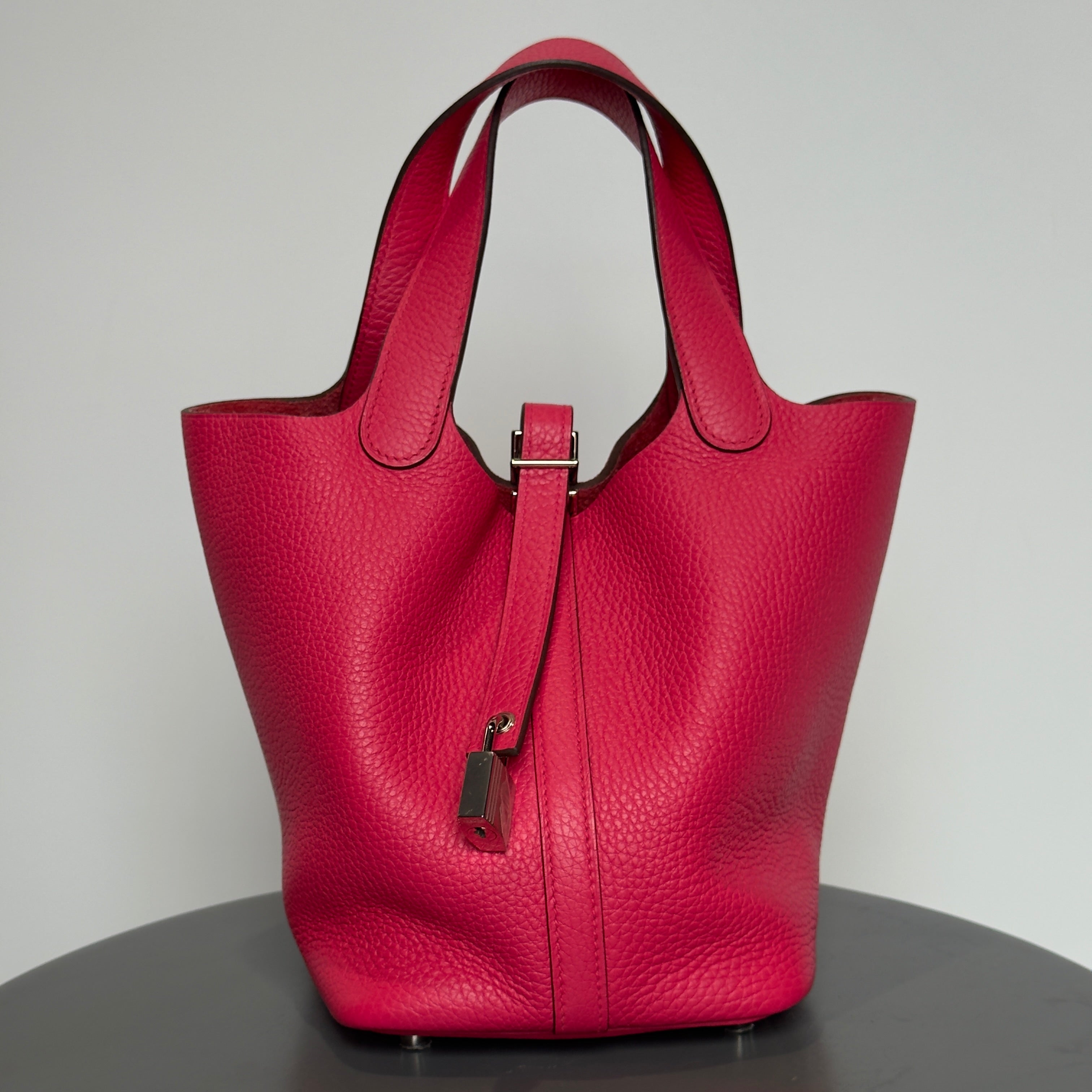 Hermes Picotin 18 Rose Extreme Clemence 2019