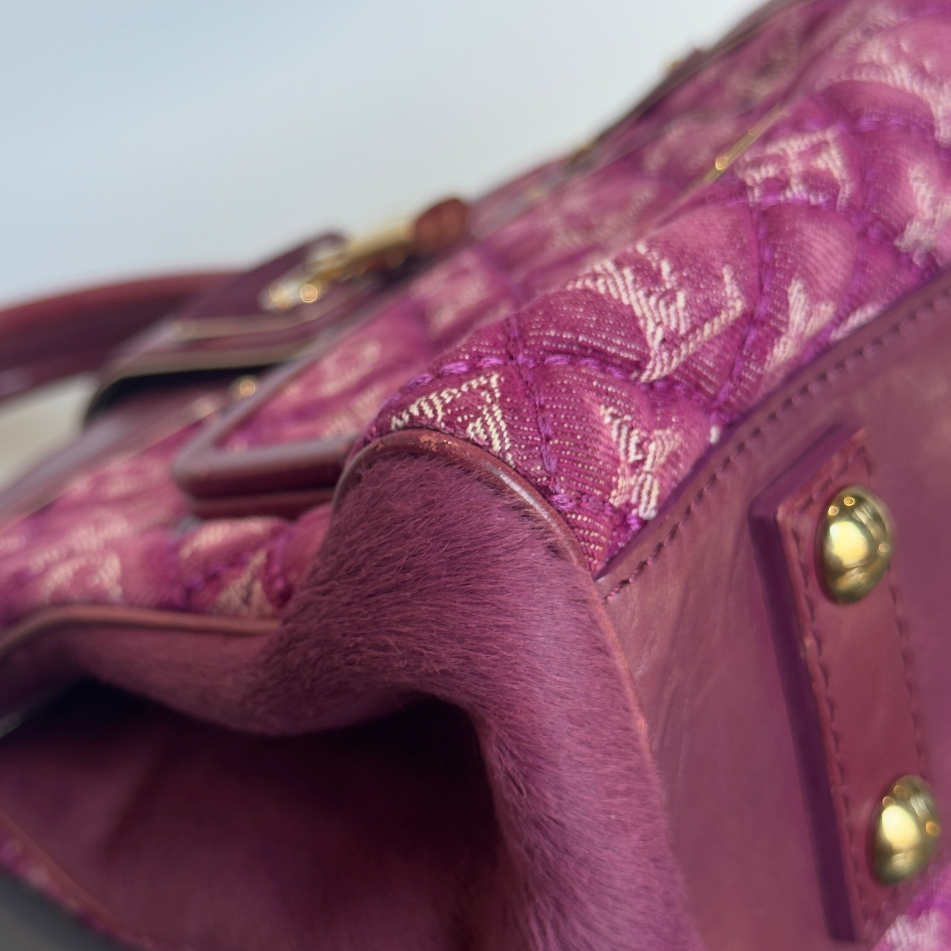 Limited Edition Louis Vuitton Pink Denim Linda Bag