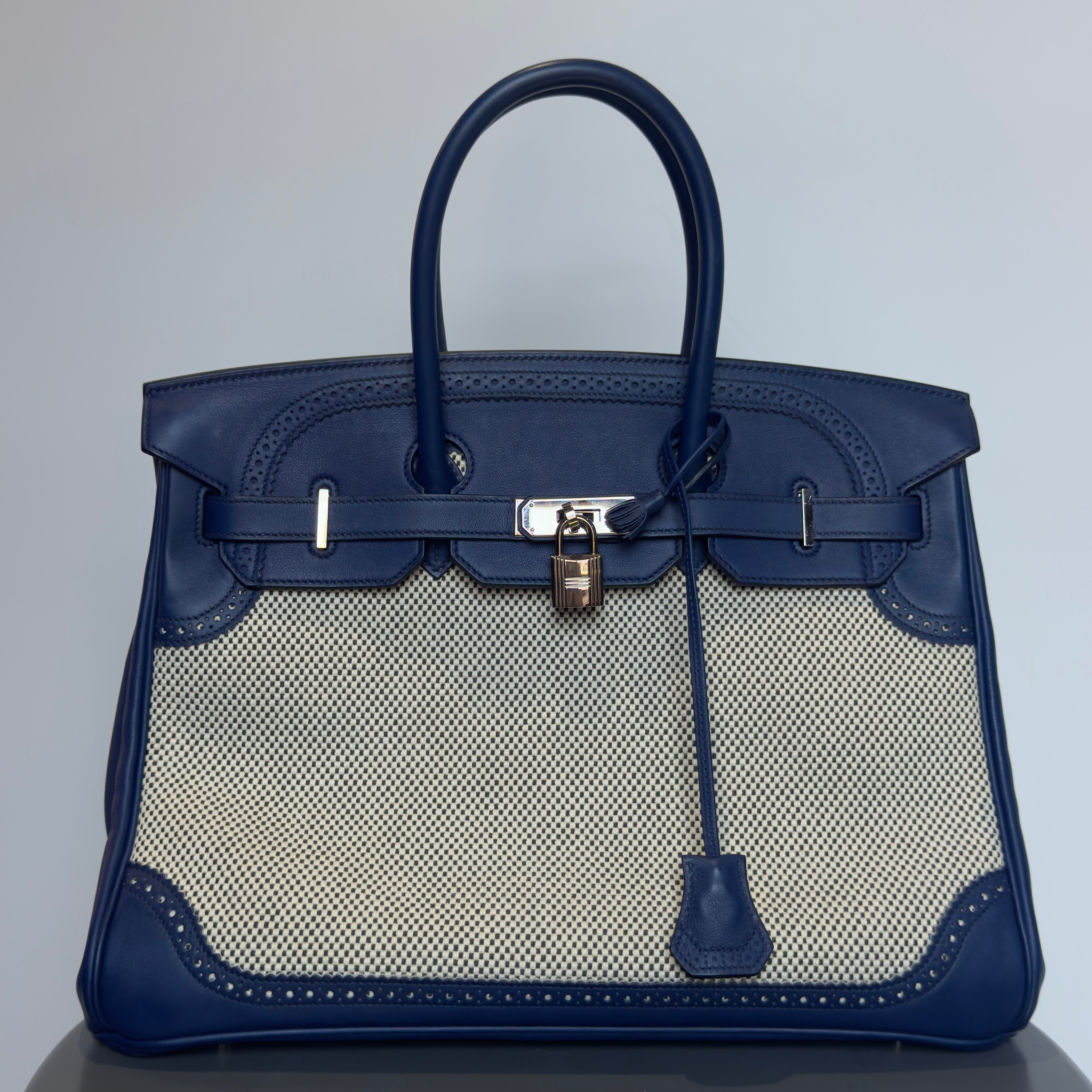 Hermes Toile Swift Ghillies Birkin 35 Limited Edition