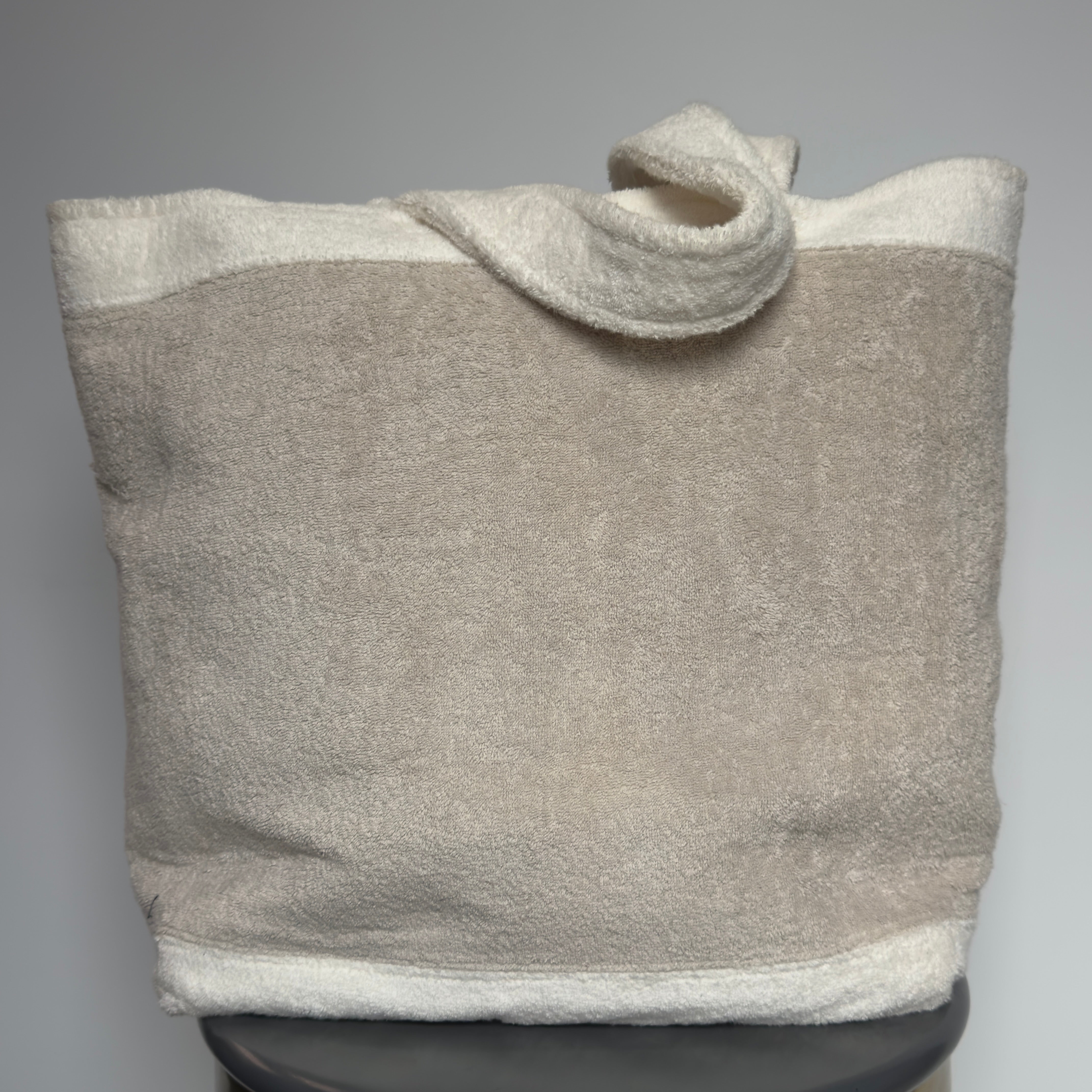Chanel Terry Cotton CC Beach Tote Towel Bag With Pouch