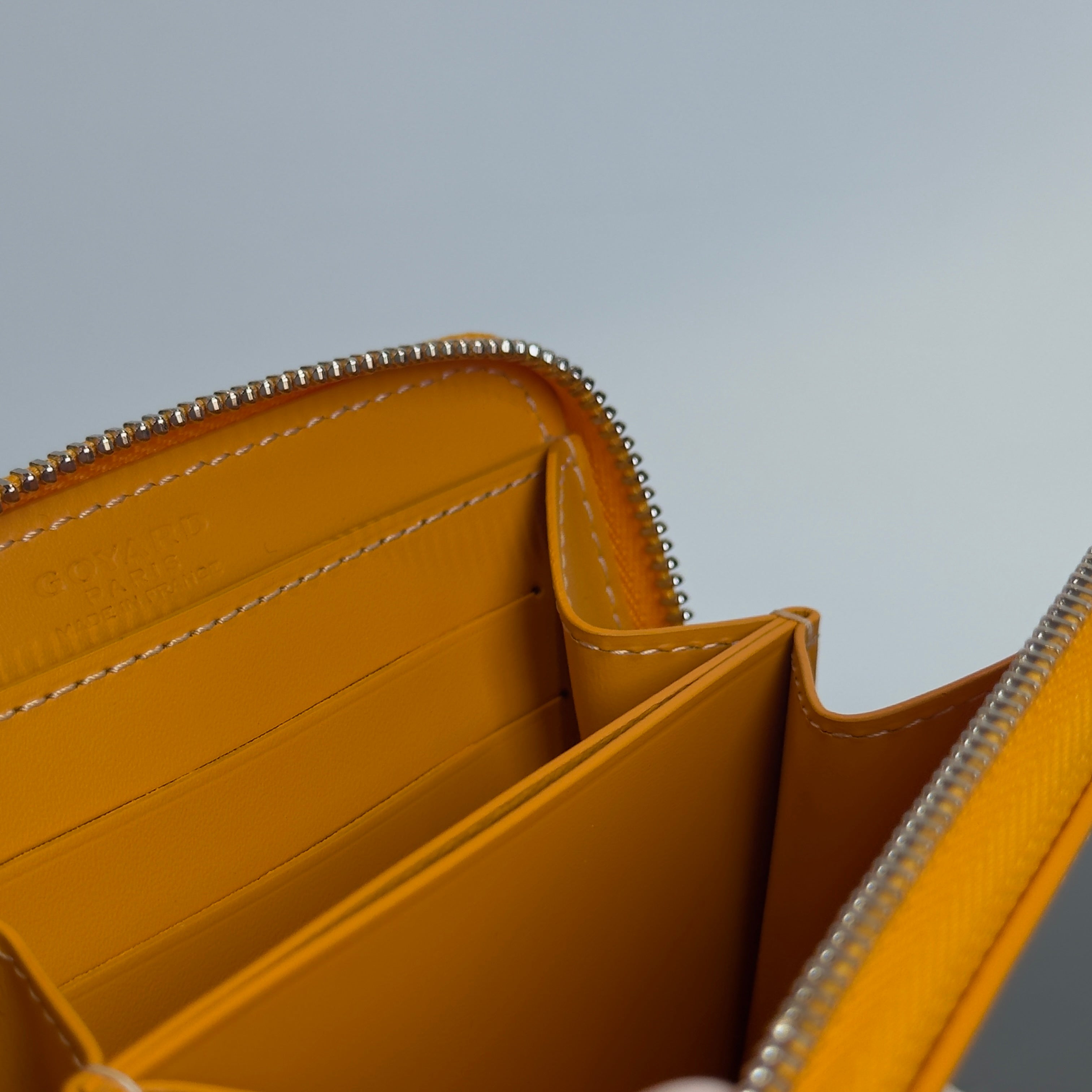 Goyard Yellow Compact Wallet