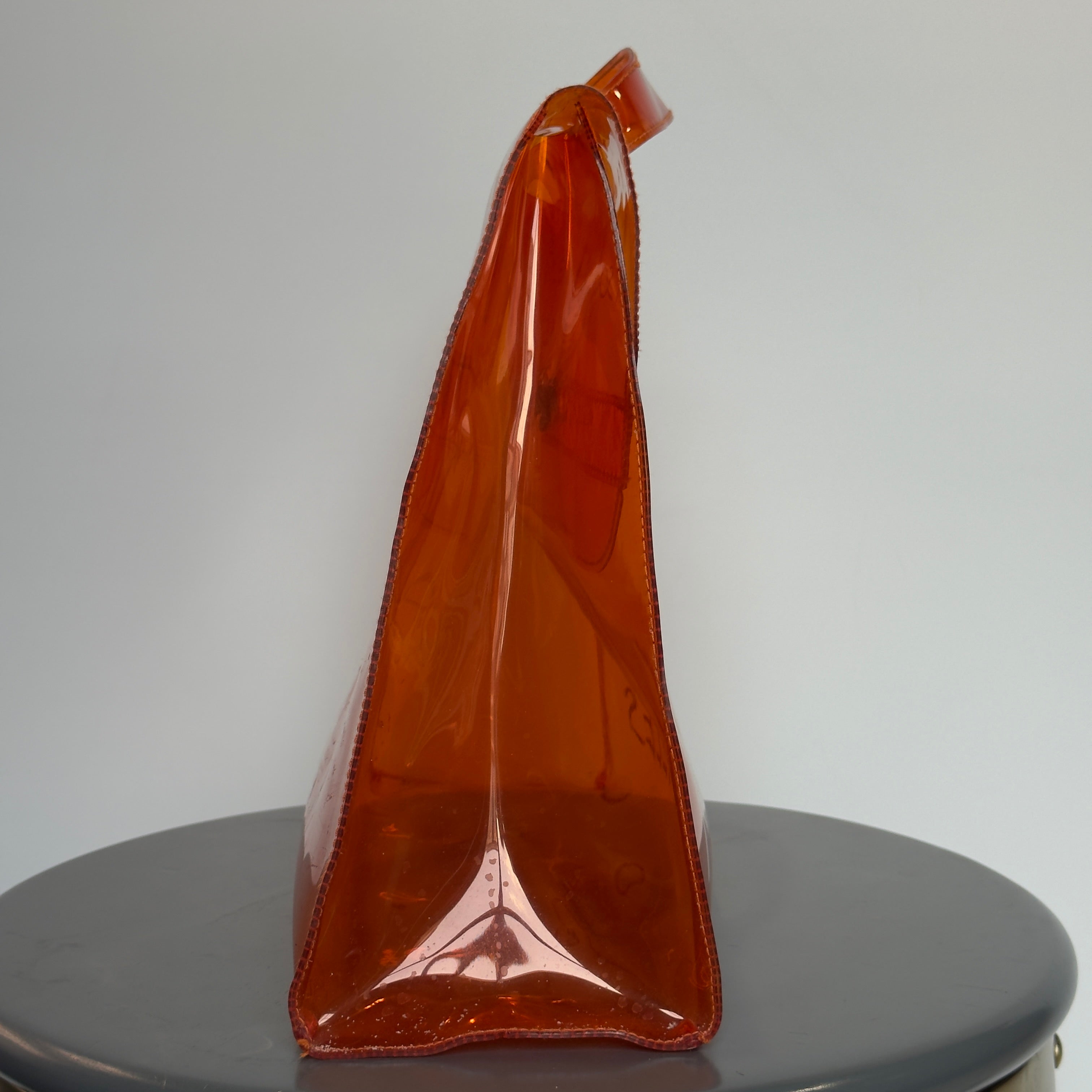 Hermes Vinyl Souvenirs De L'Exposition Kelly PVC Orange