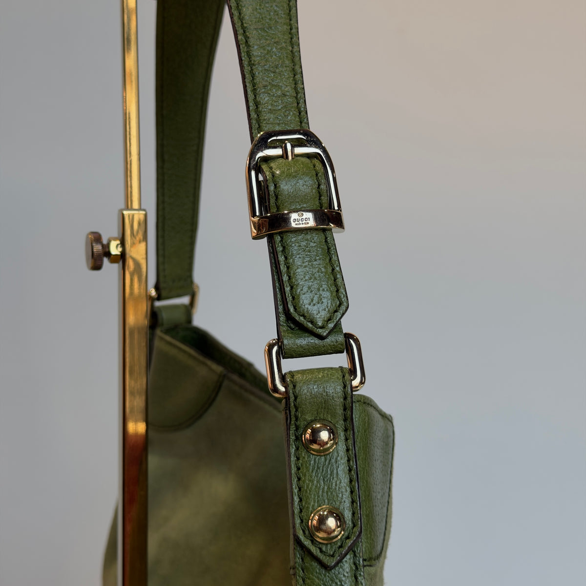 Gucci Suede Horsebit Hasler Hobo Bag - Queen May