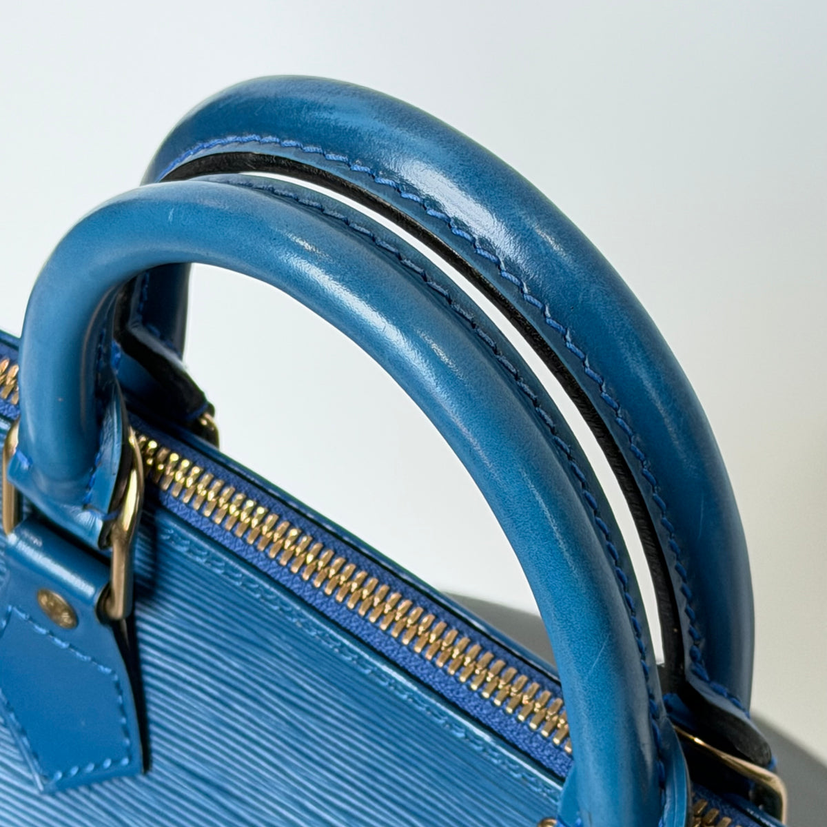 Louis Vuitton Blue Epi Leather Alma Pm - Queen May