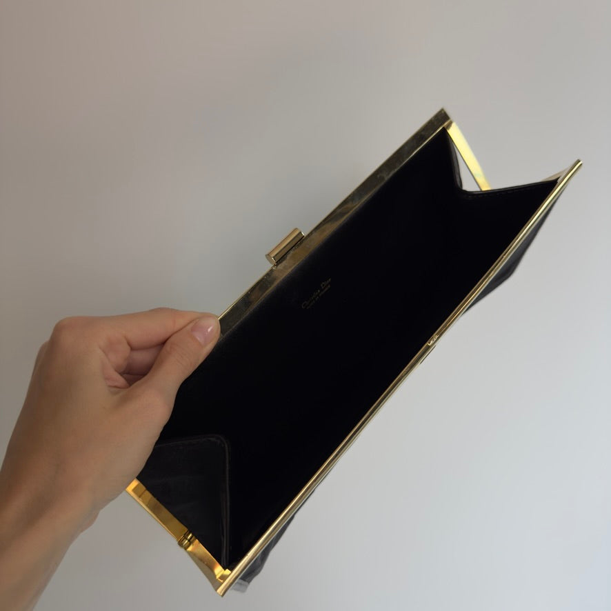Vintage Dior Black Clutch - Queen May