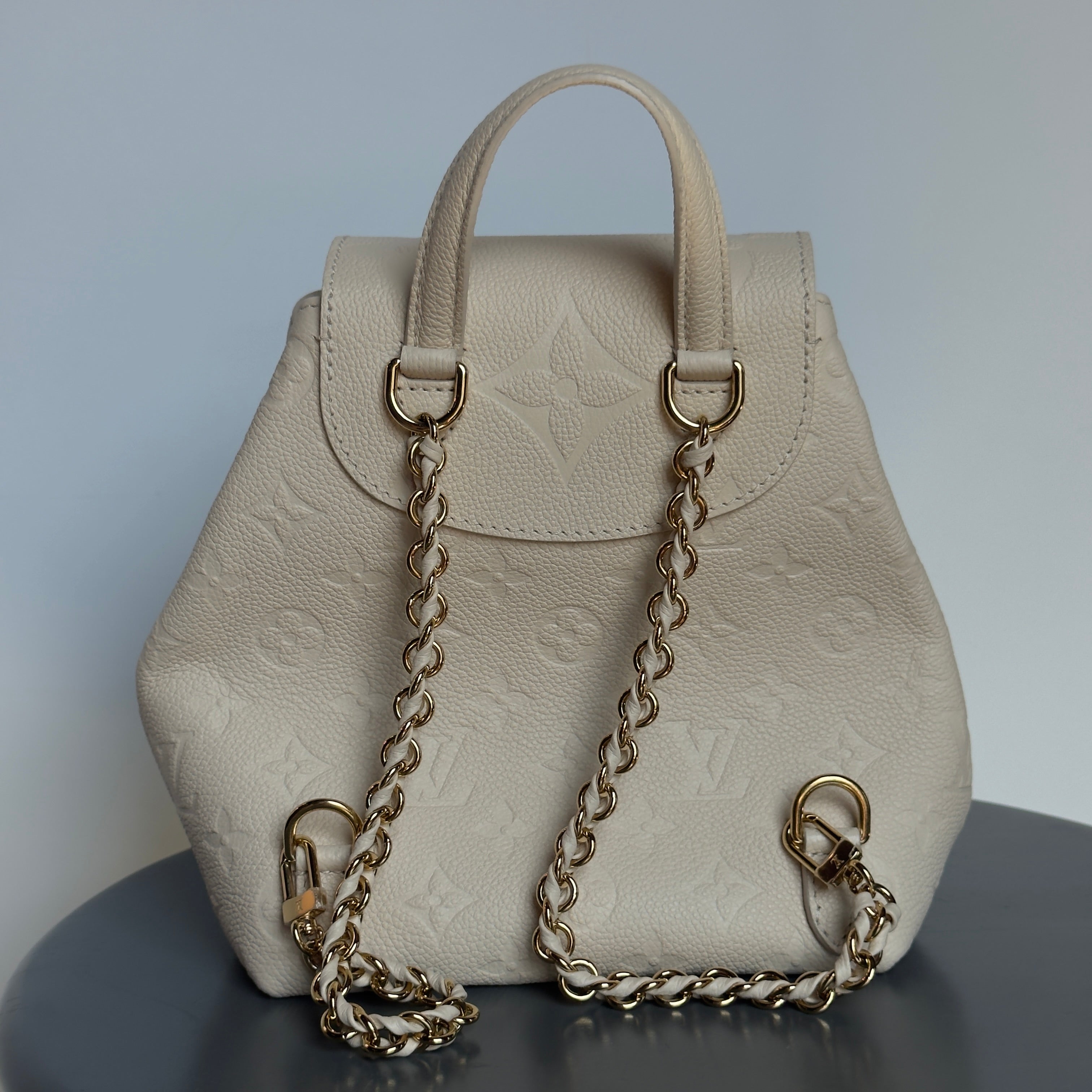 Louis Vuitton Monogram Empreinte Backpack Cream - Queen May