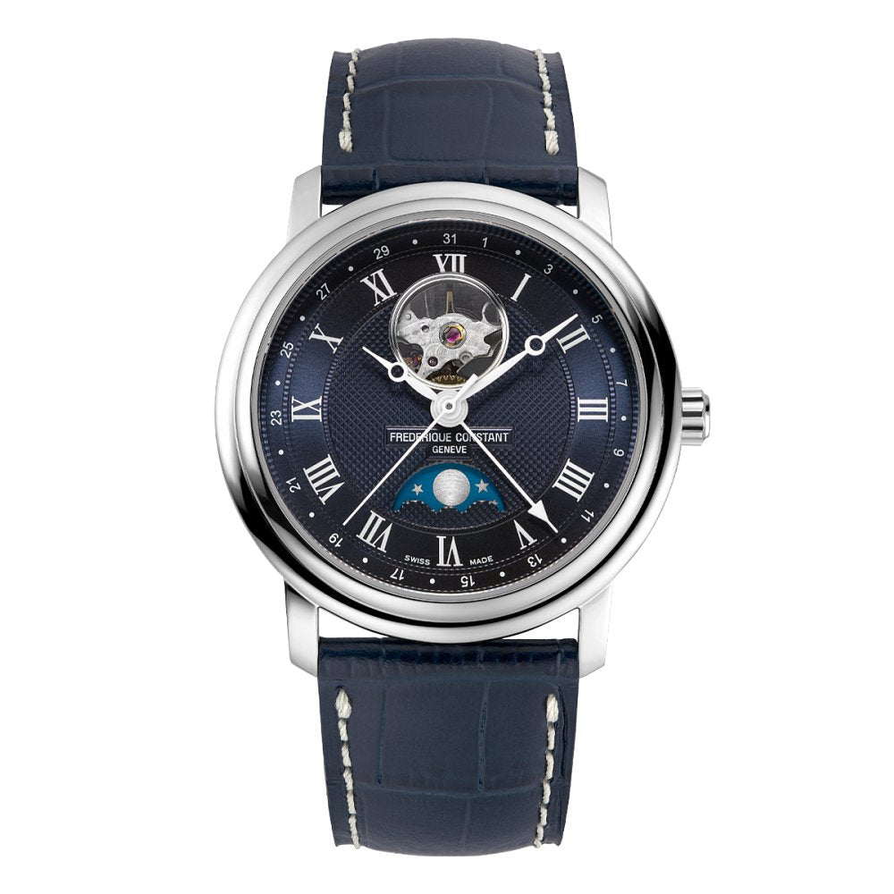 Frederique Constant Classics Heart Beat Moonphase Date Black - Queen May