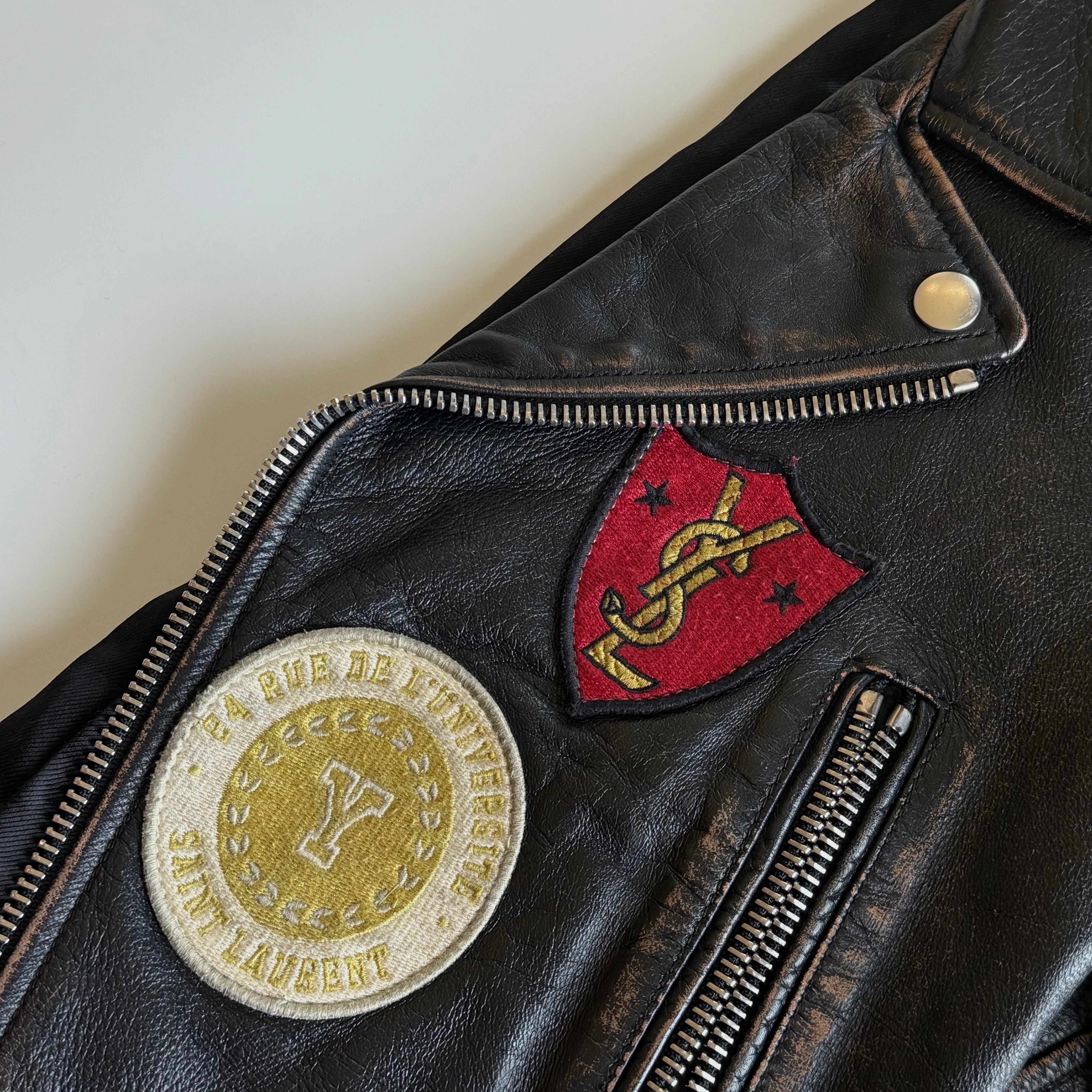 Saint Laurent 2017 Calf Leather Biker Jacket - Queen May