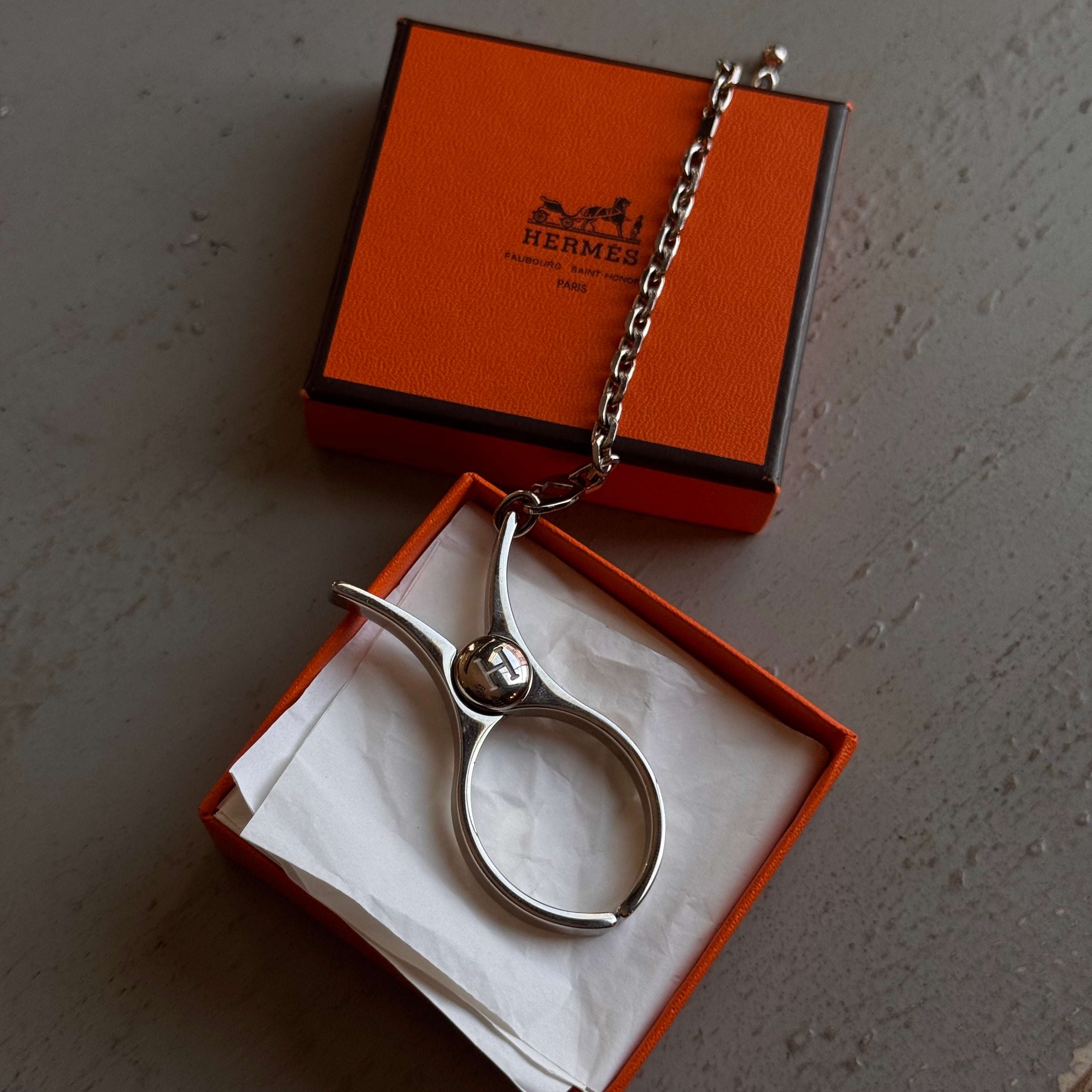 Hermes Filou Glove Clip Palladium Plating - Queen May