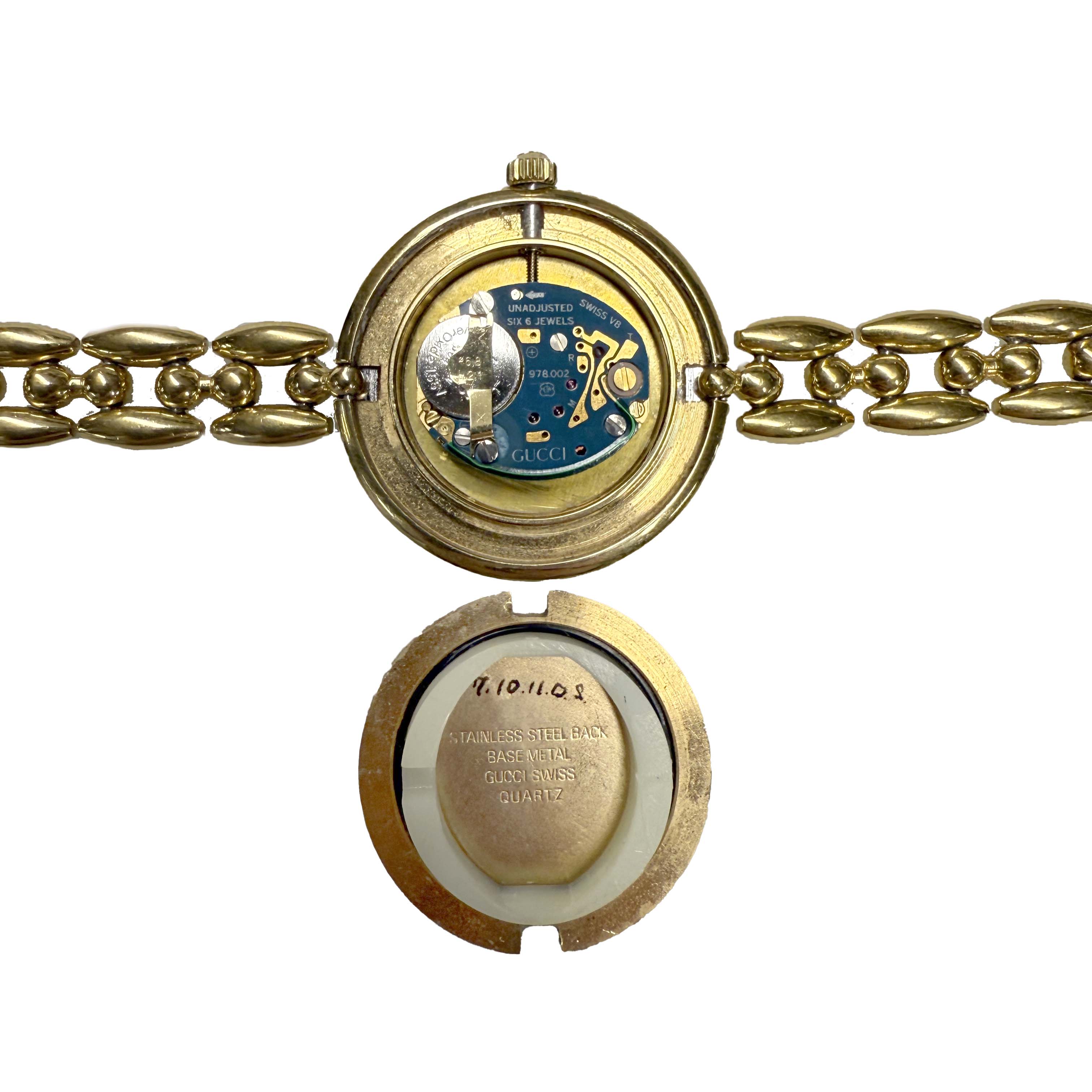 Vintage Gucci Interchangeable Bezel Watch Link Bracelet(#4) - Queen May