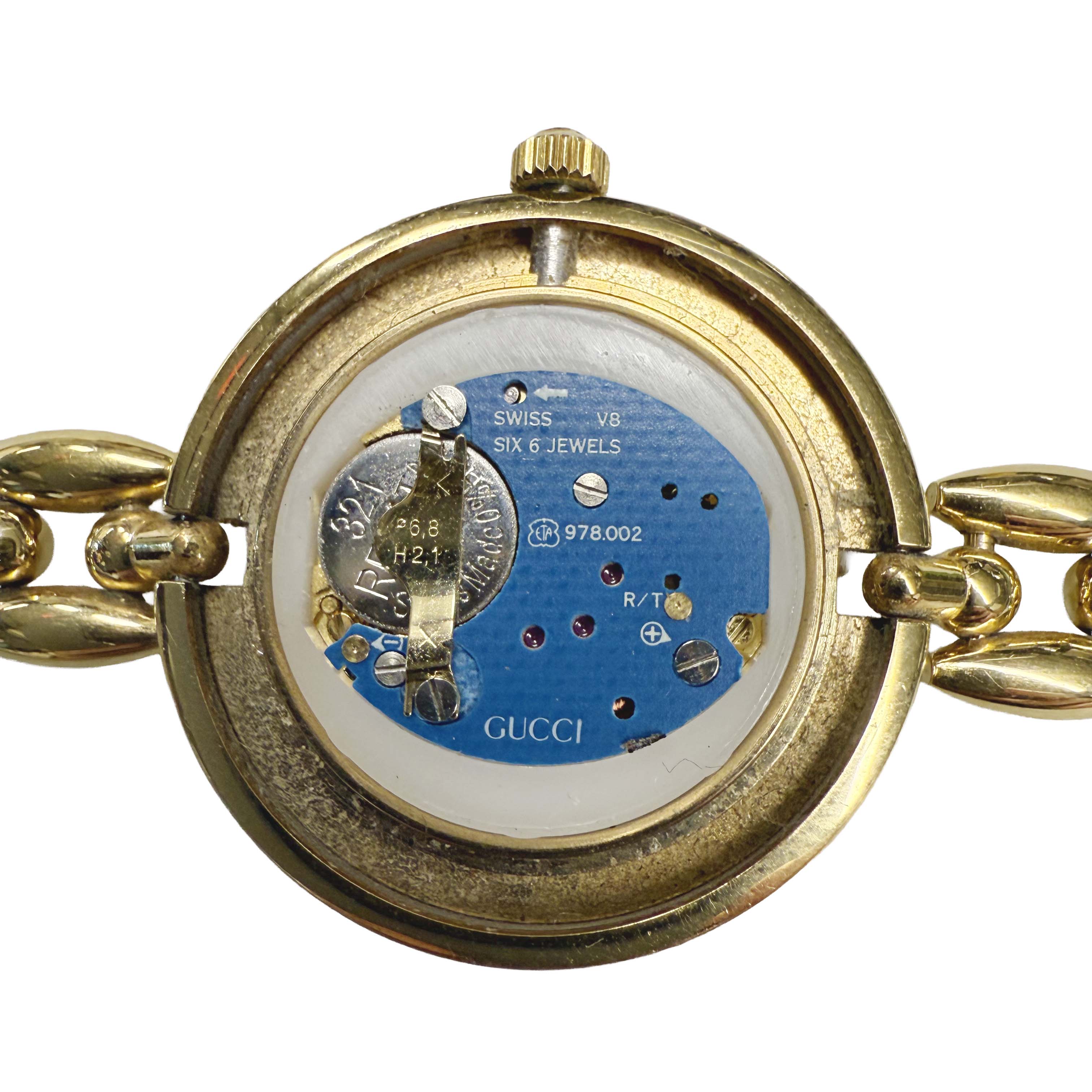 Vintage Gucci Interchangeable Bezel Watch Link Bracelet - Queen May