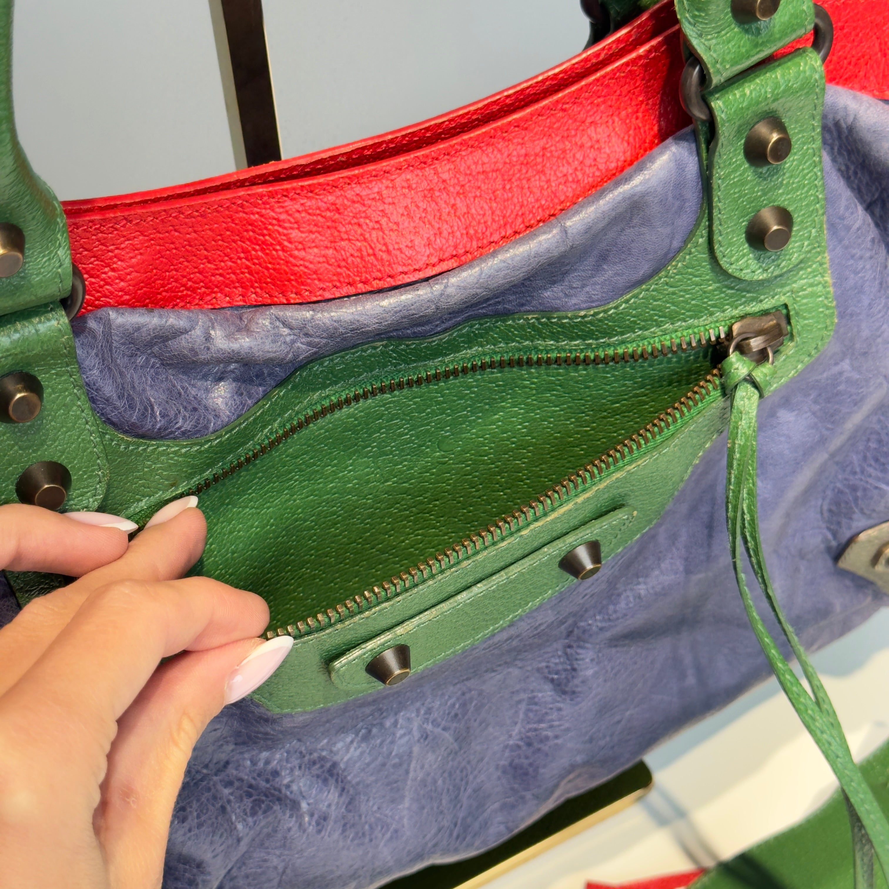 Balenciaga Multicolor First City Bag - Queen May