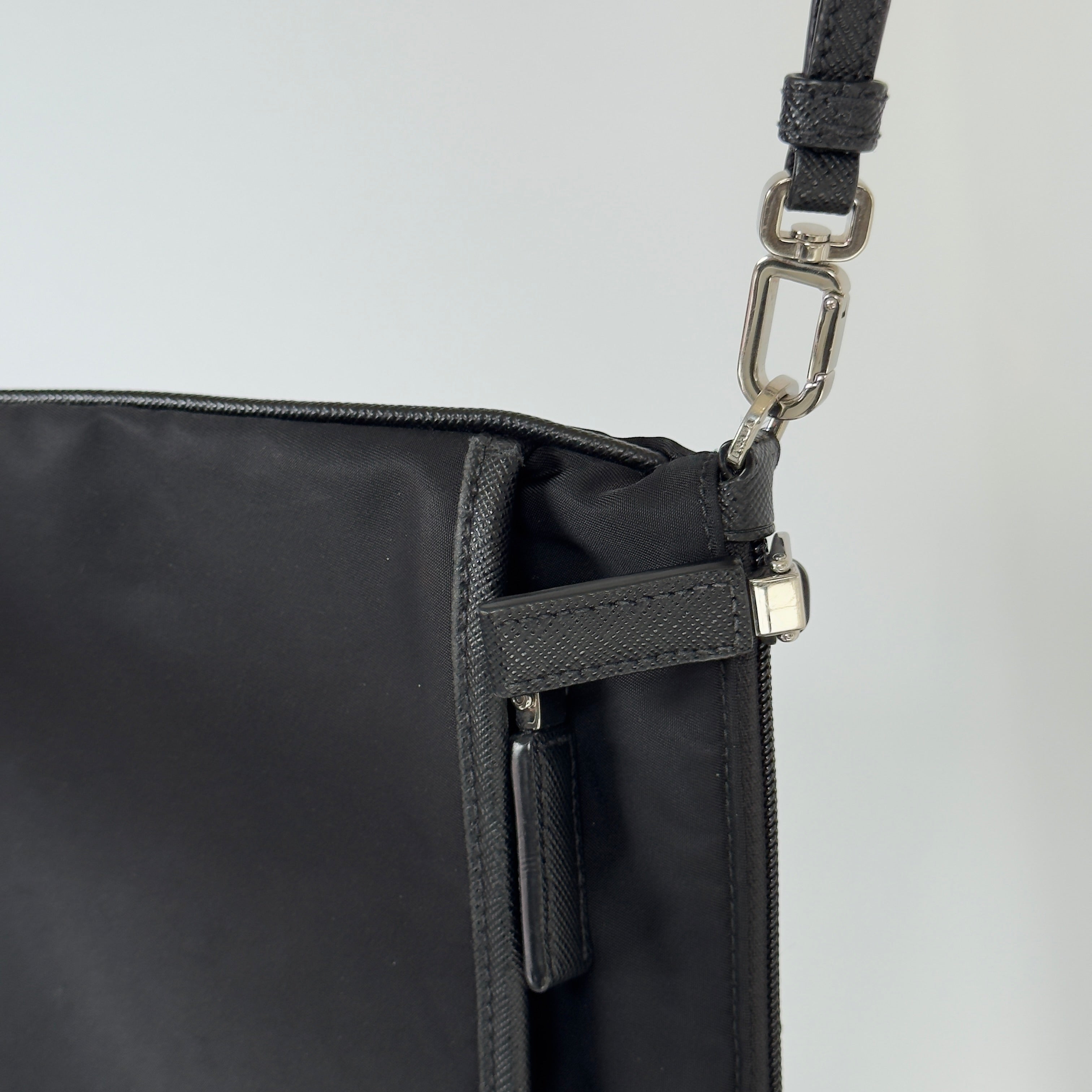 Prada Nylon Tessuto Pouch Clutch - Queen May