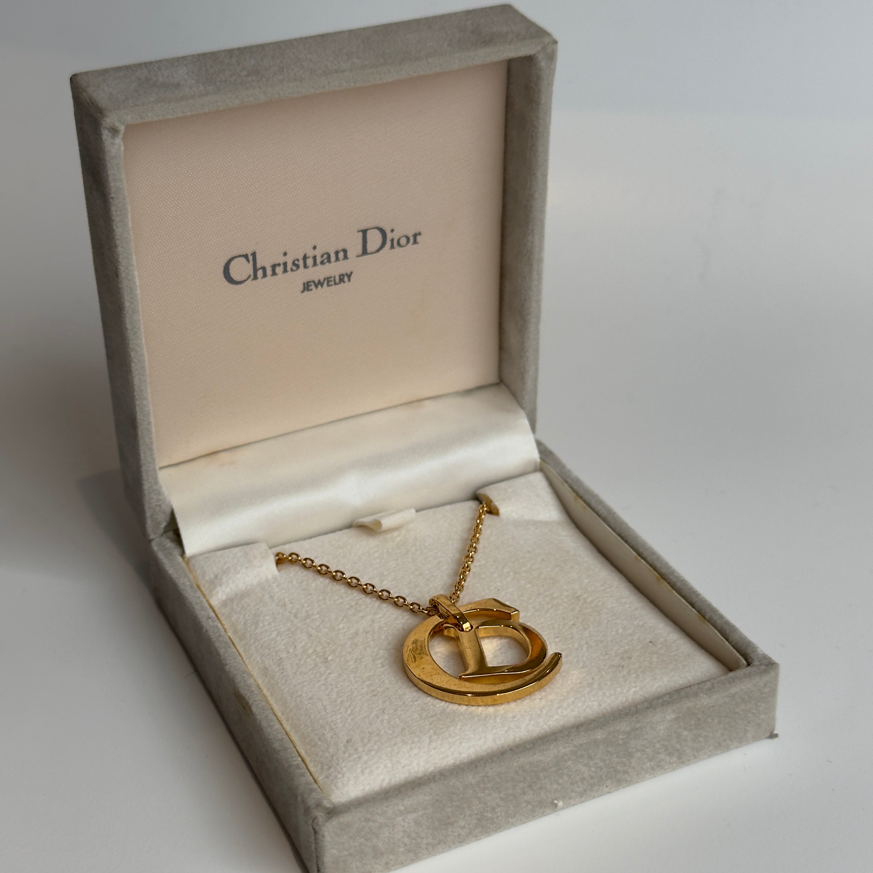 Vintage Christian Dior CD Logo Necklace - Queen May