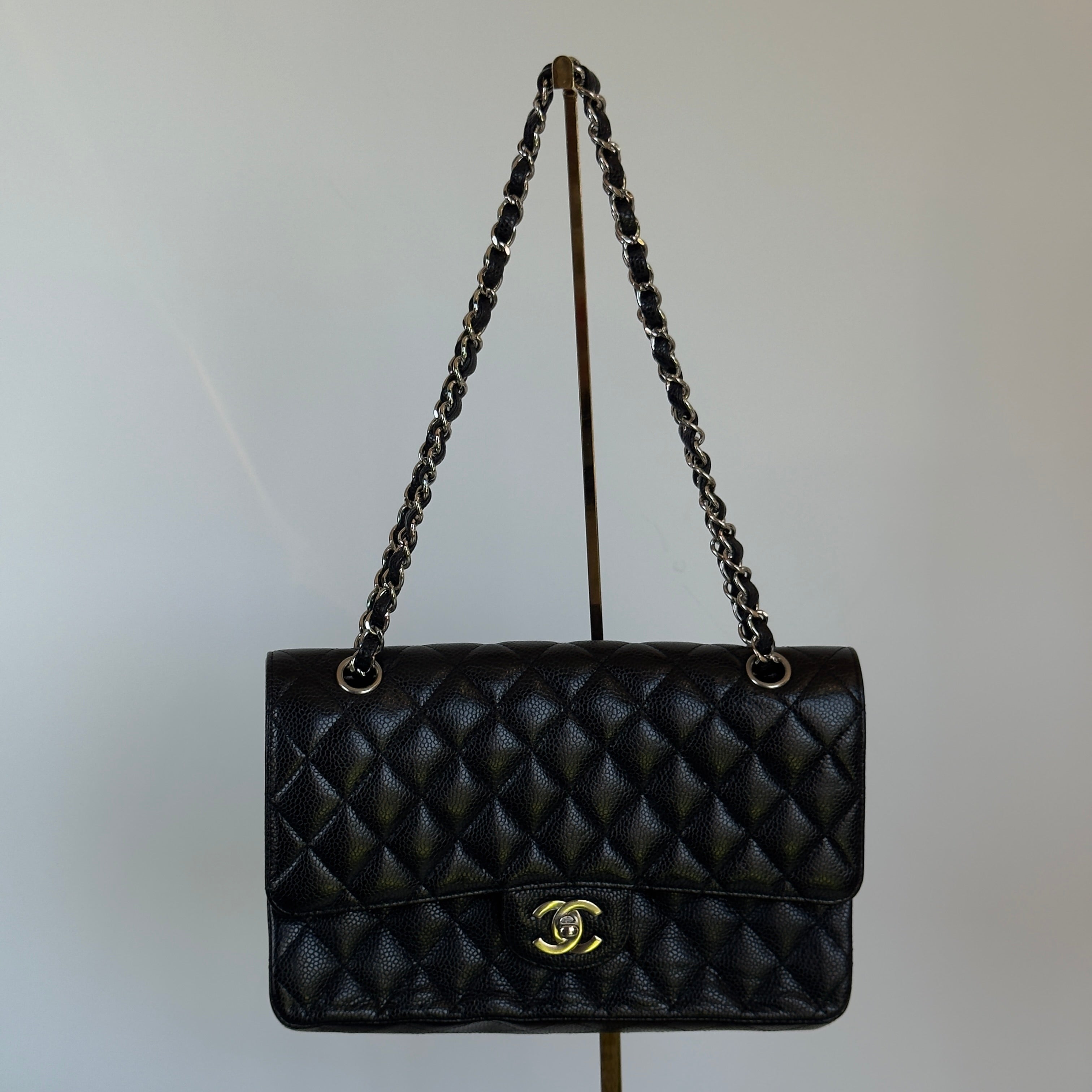Chanel Medium Classic Double Flap Bag Caviar (Repainted) - Queen May