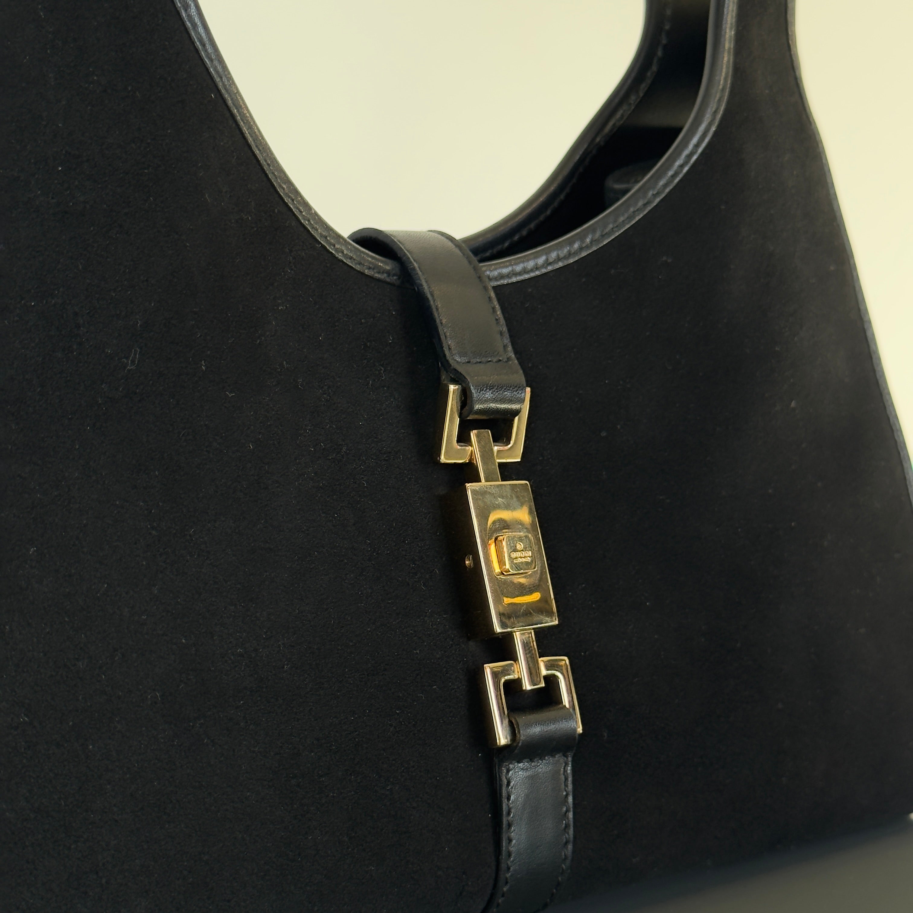 Gucci Monogram Small Bardot Black - Queen May