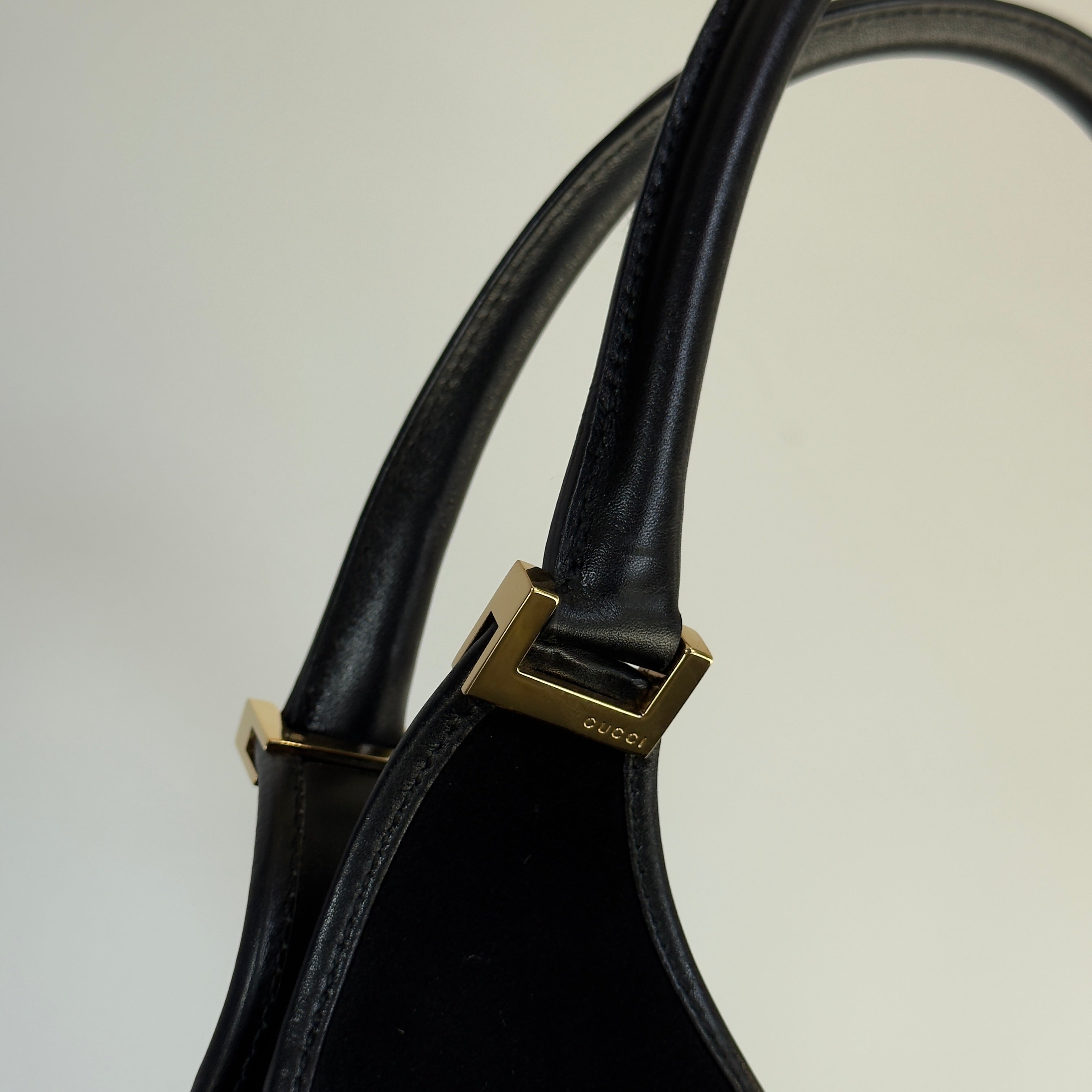 Gucci Monogram Small Bardot Black - Queen May