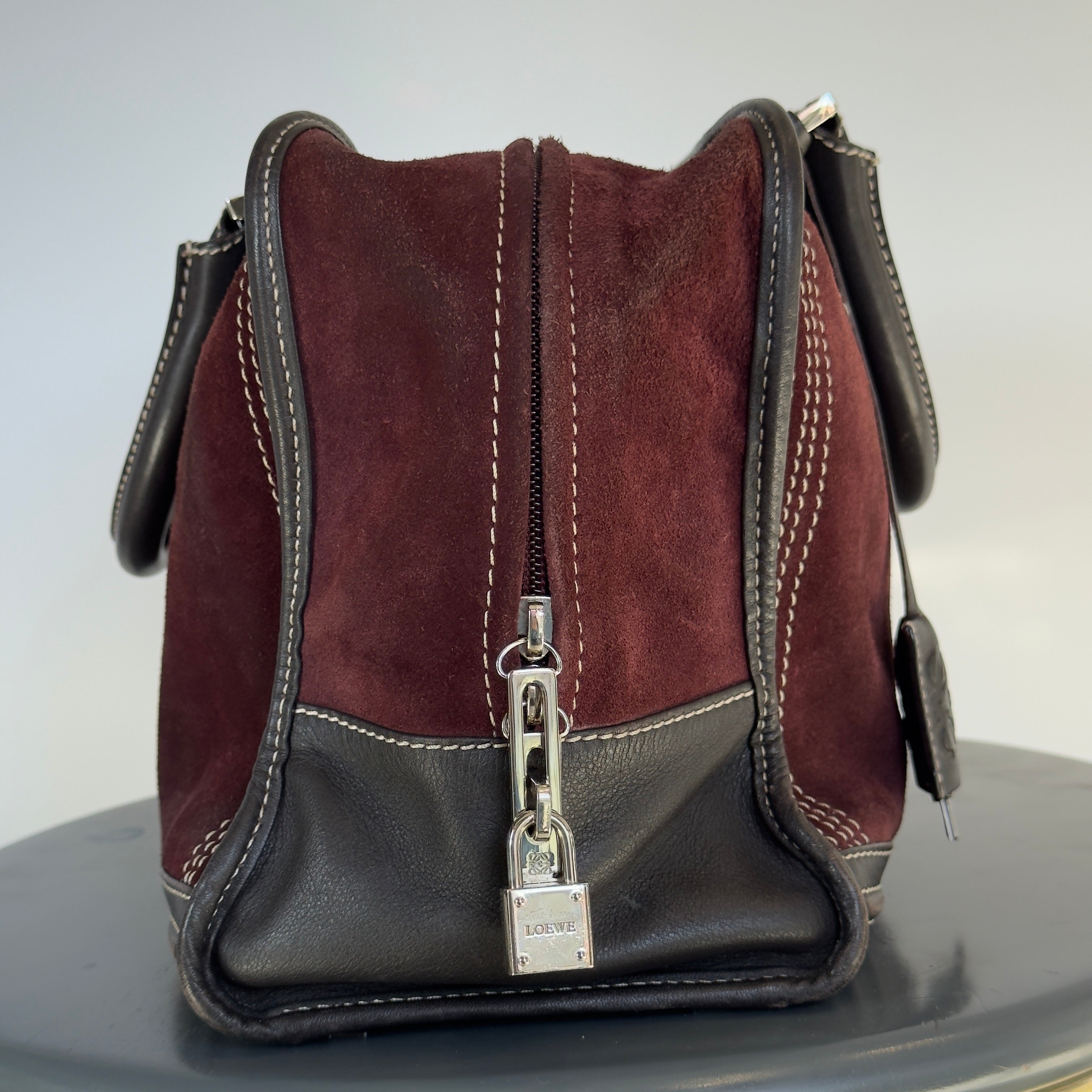 Loewe Suede Amazona Burgundy - Queen May