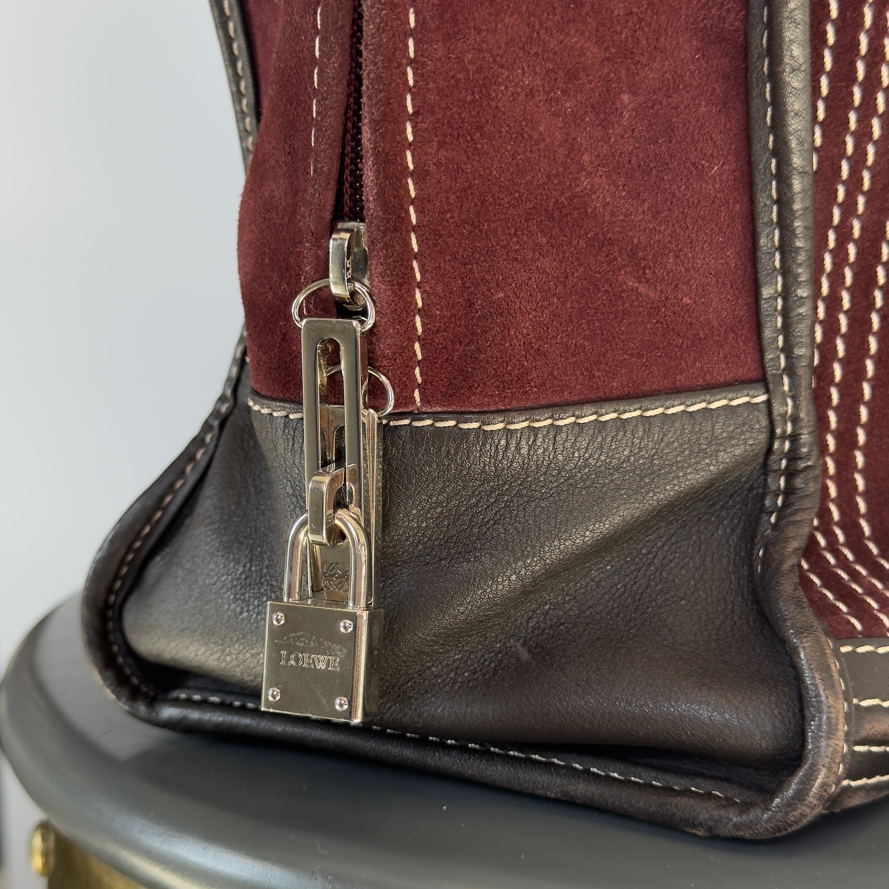 Loewe Suede Amazona Burgundy - Queen May