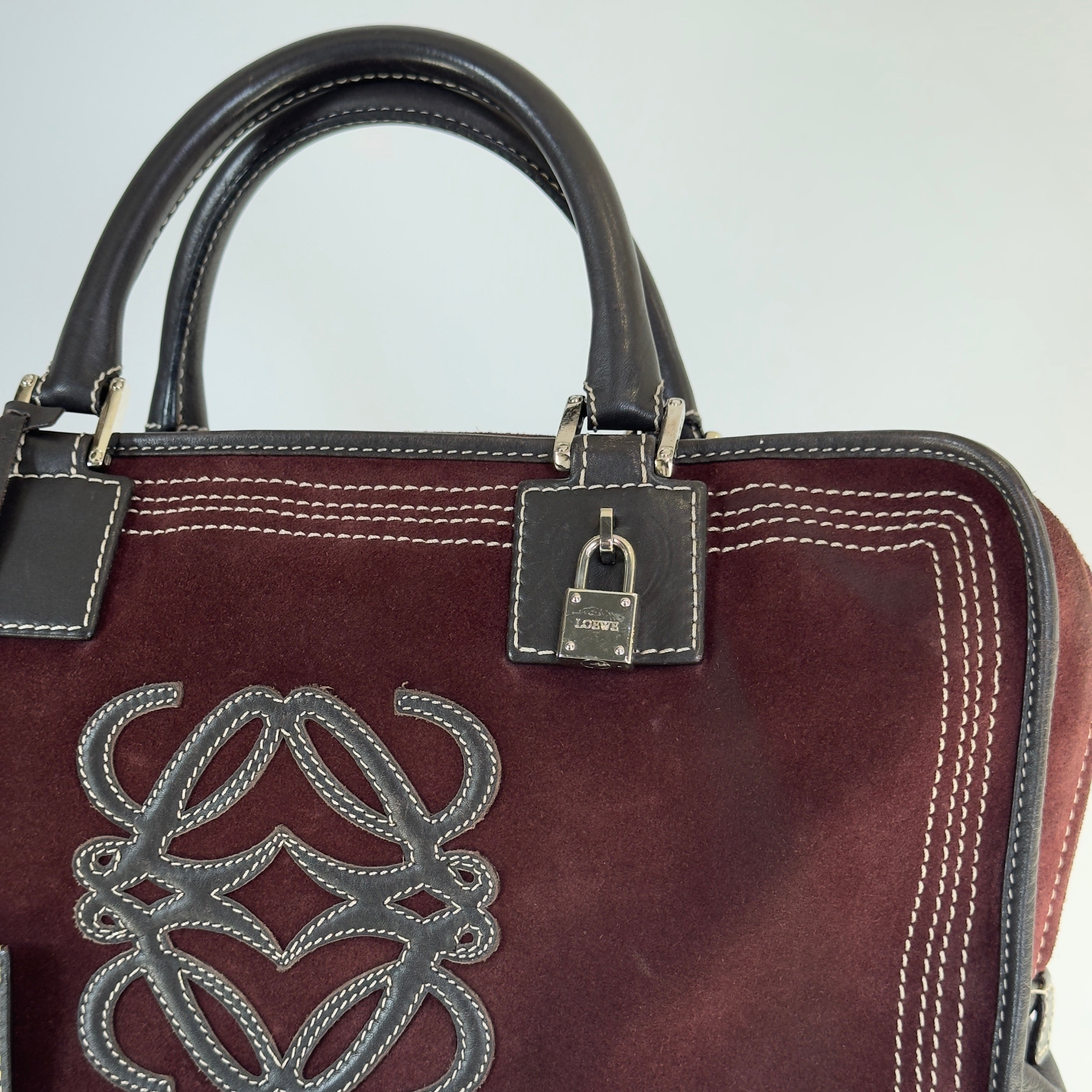 Loewe Suede Amazona Burgundy - Queen May