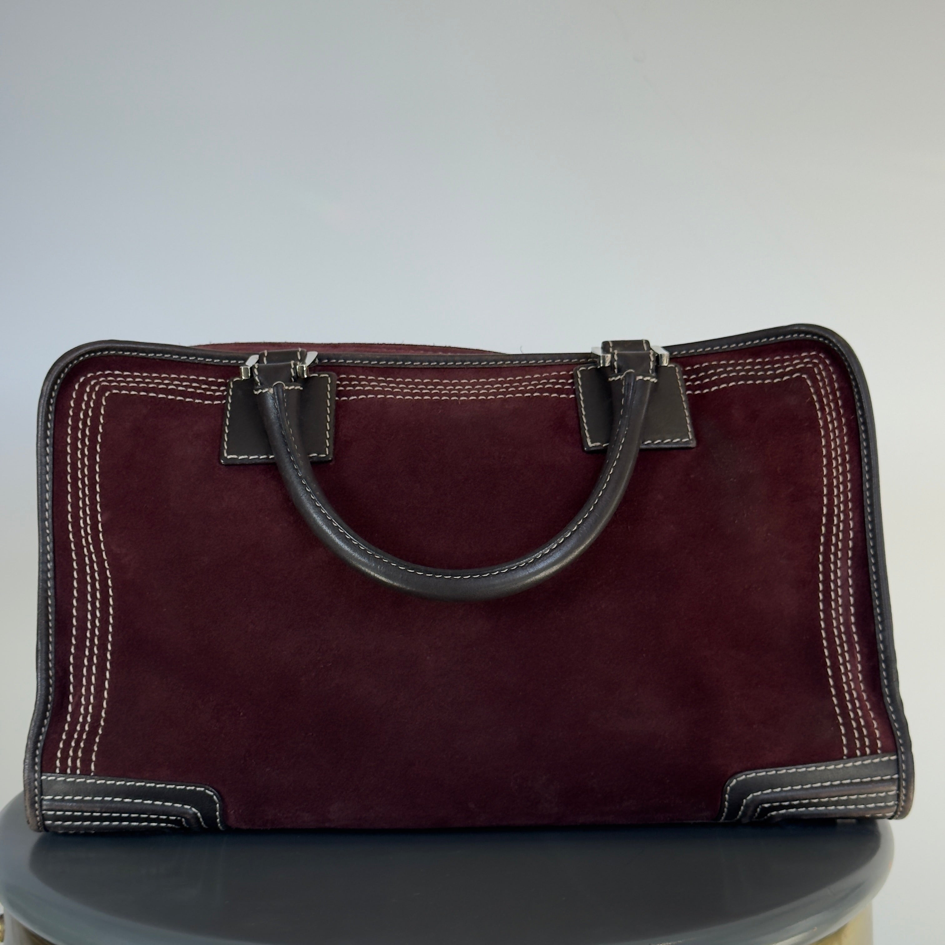 Loewe Suede Amazona Burgundy - Queen May