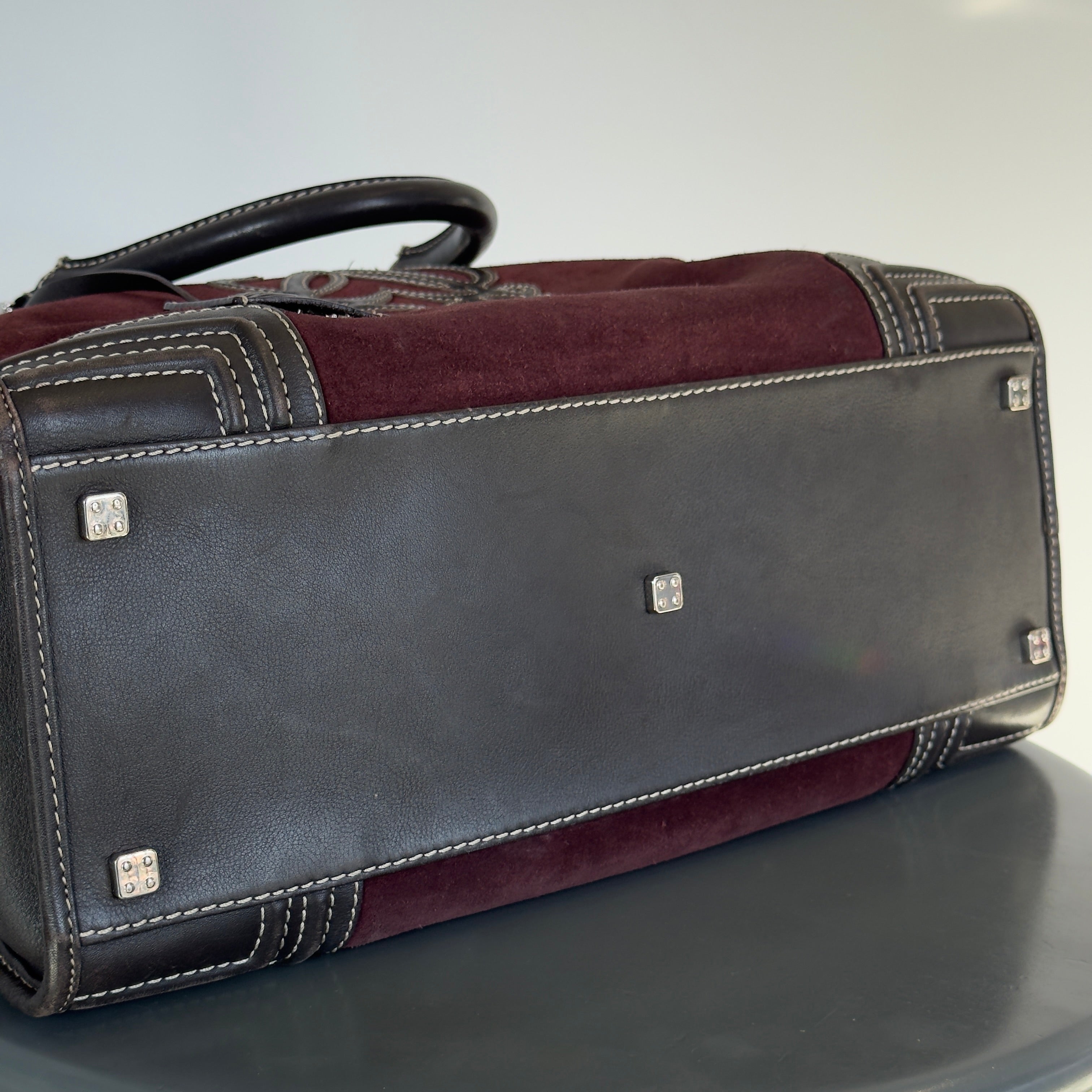 Loewe Suede Amazona Burgundy - Queen May