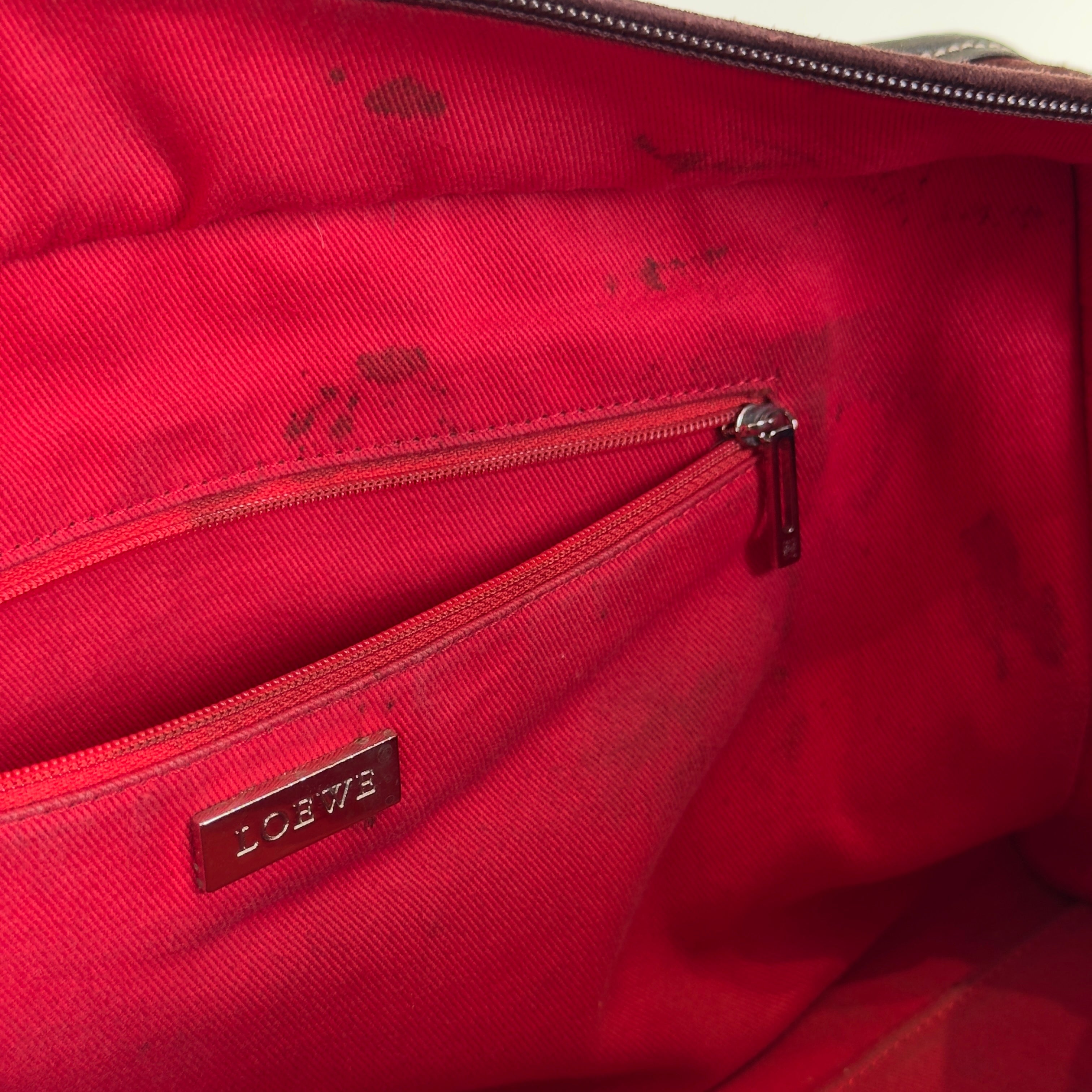 Loewe Suede Amazona Burgundy - Queen May