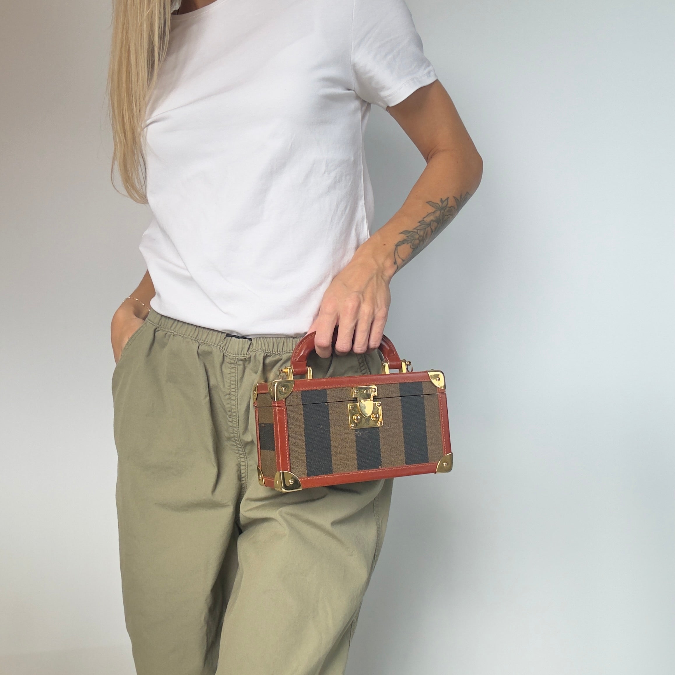 Rare Vintage Fendi Mini Pequin Hardcase - Queen May