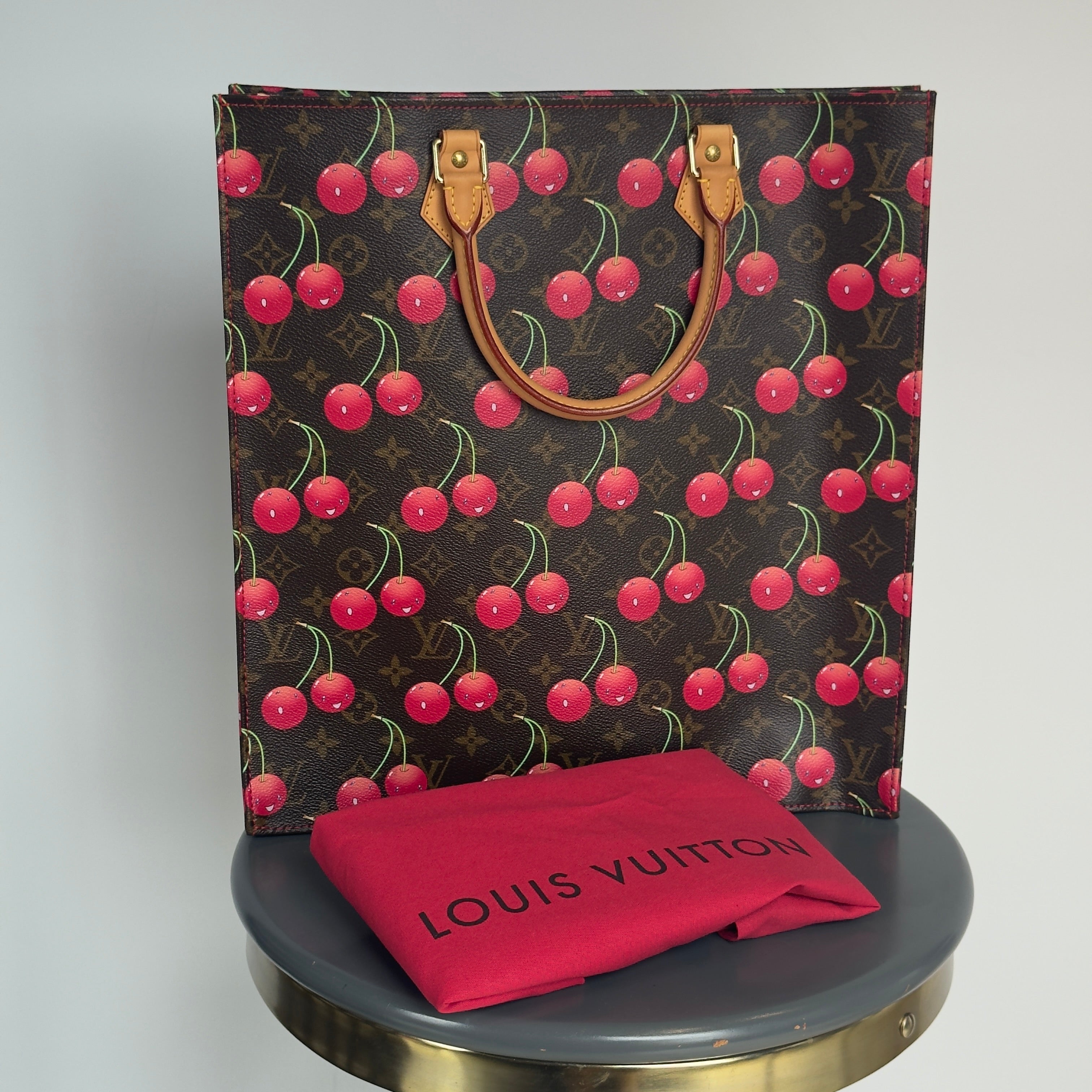 Louis Vuitton Cerises Monogram Sac Plat Takashi Murakami - Queen May