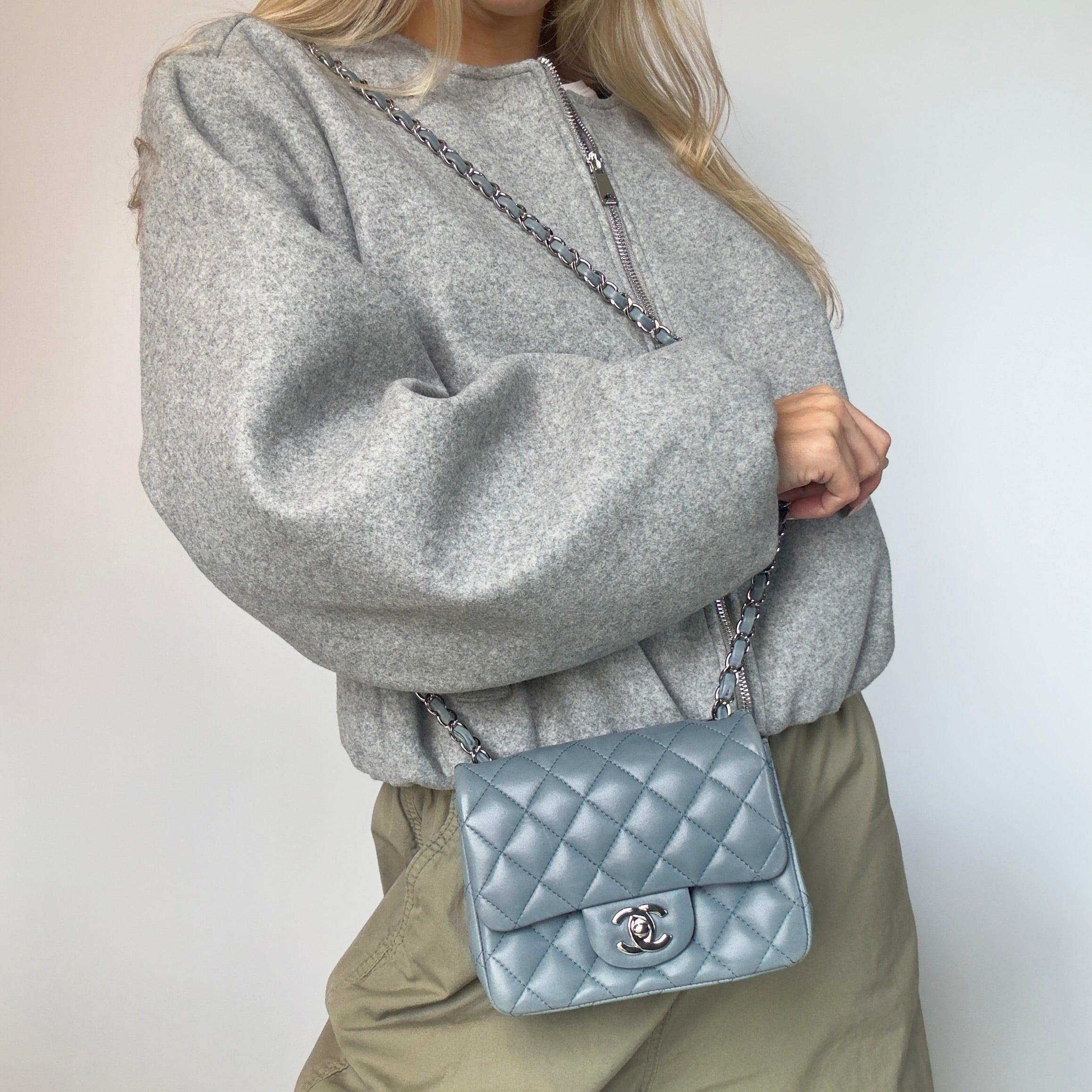 Chanel Square Mini Flap Bag Lambskin 2012 - Queen May