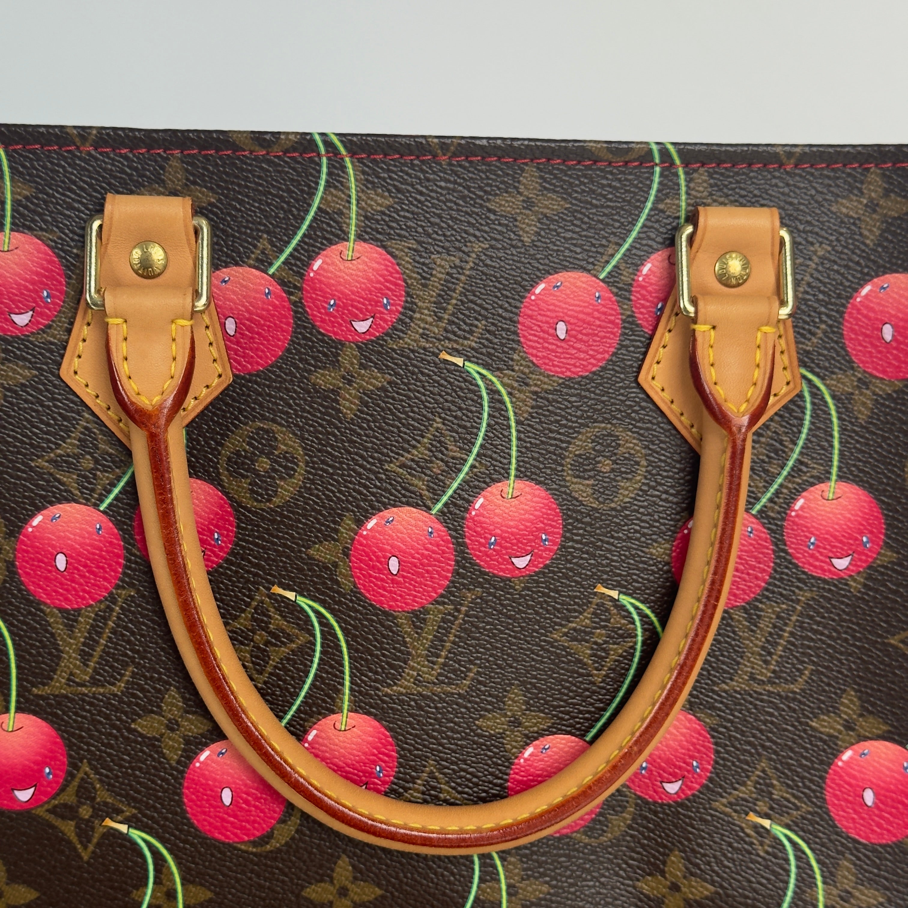 Louis Vuitton Cerises Monogram Sac Plat Takashi Murakami - Queen May