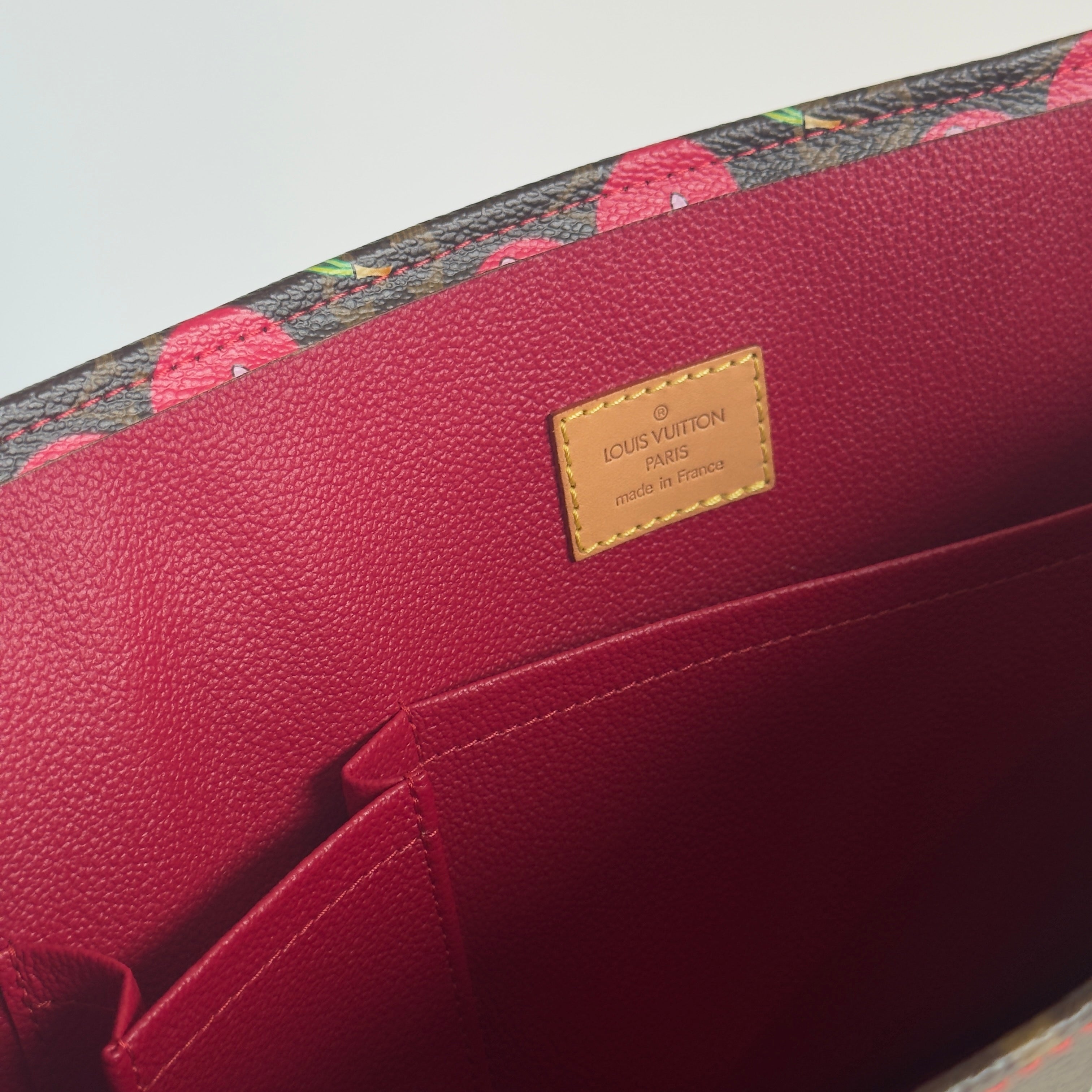 Louis Vuitton Cerises Monogram Sac Plat Takashi Murakami - Queen May
