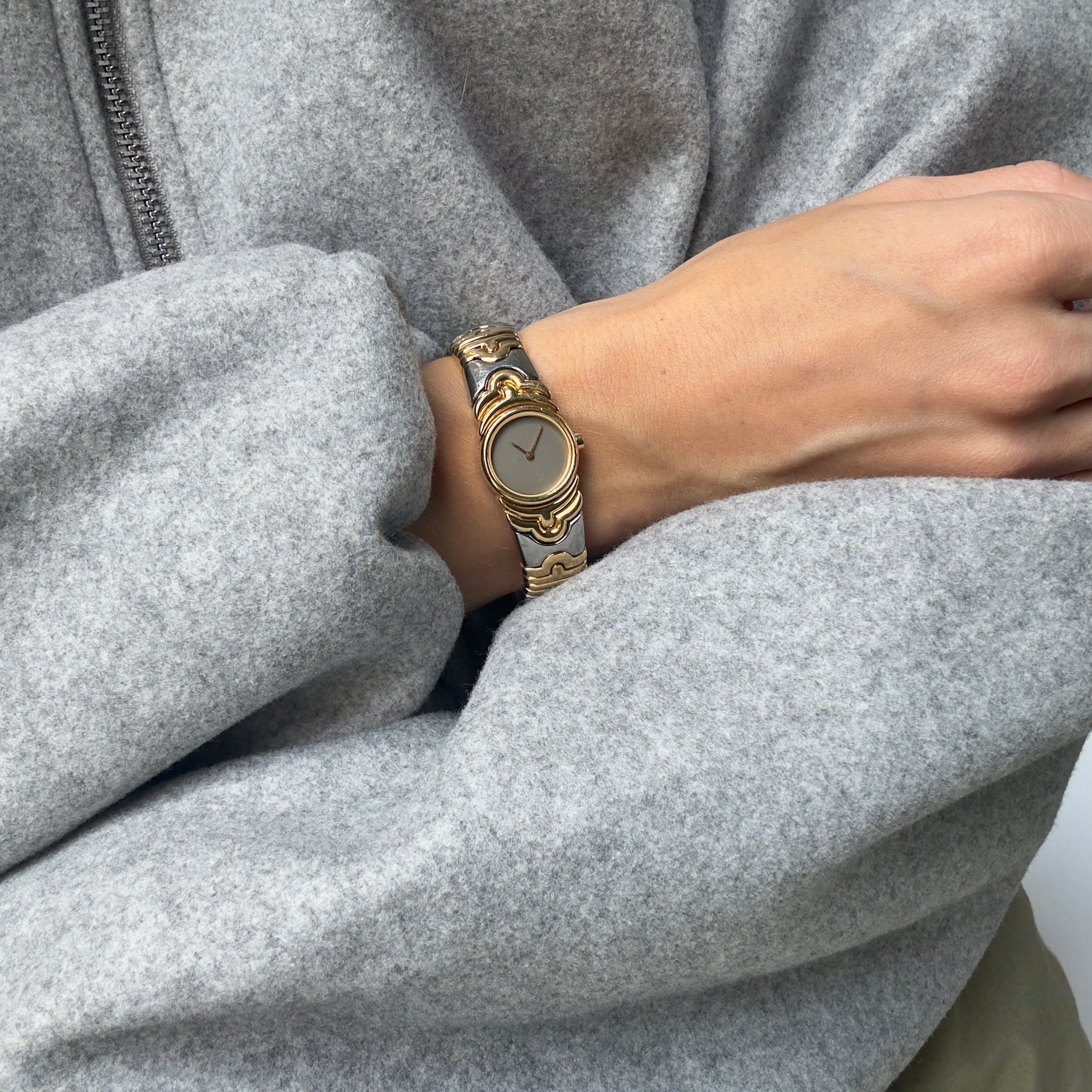 Bulgari Parentesi 18K Gold & Steel Watch Bracelet BJ01 - Queen May