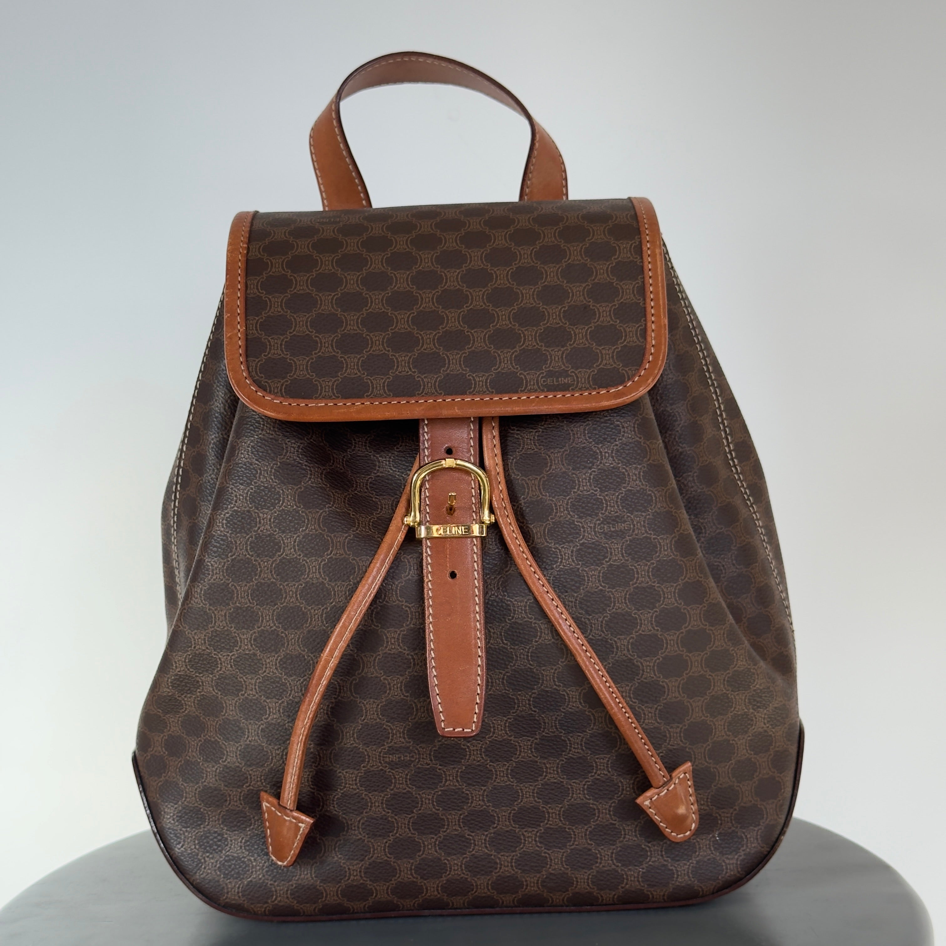 Celine Macadam Logo Charm Backpack - Queen May