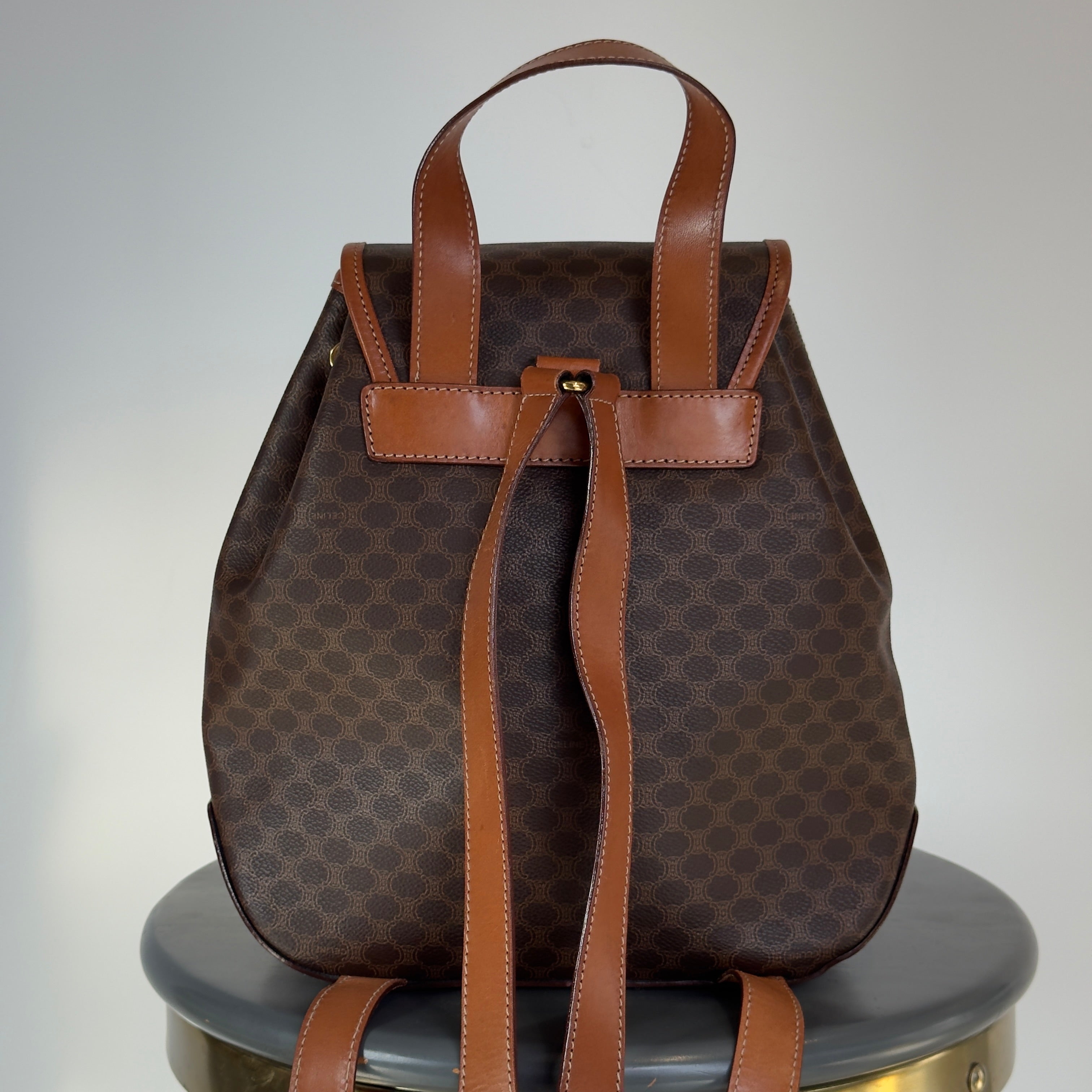 Celine Macadam Logo Charm Backpack - Queen May