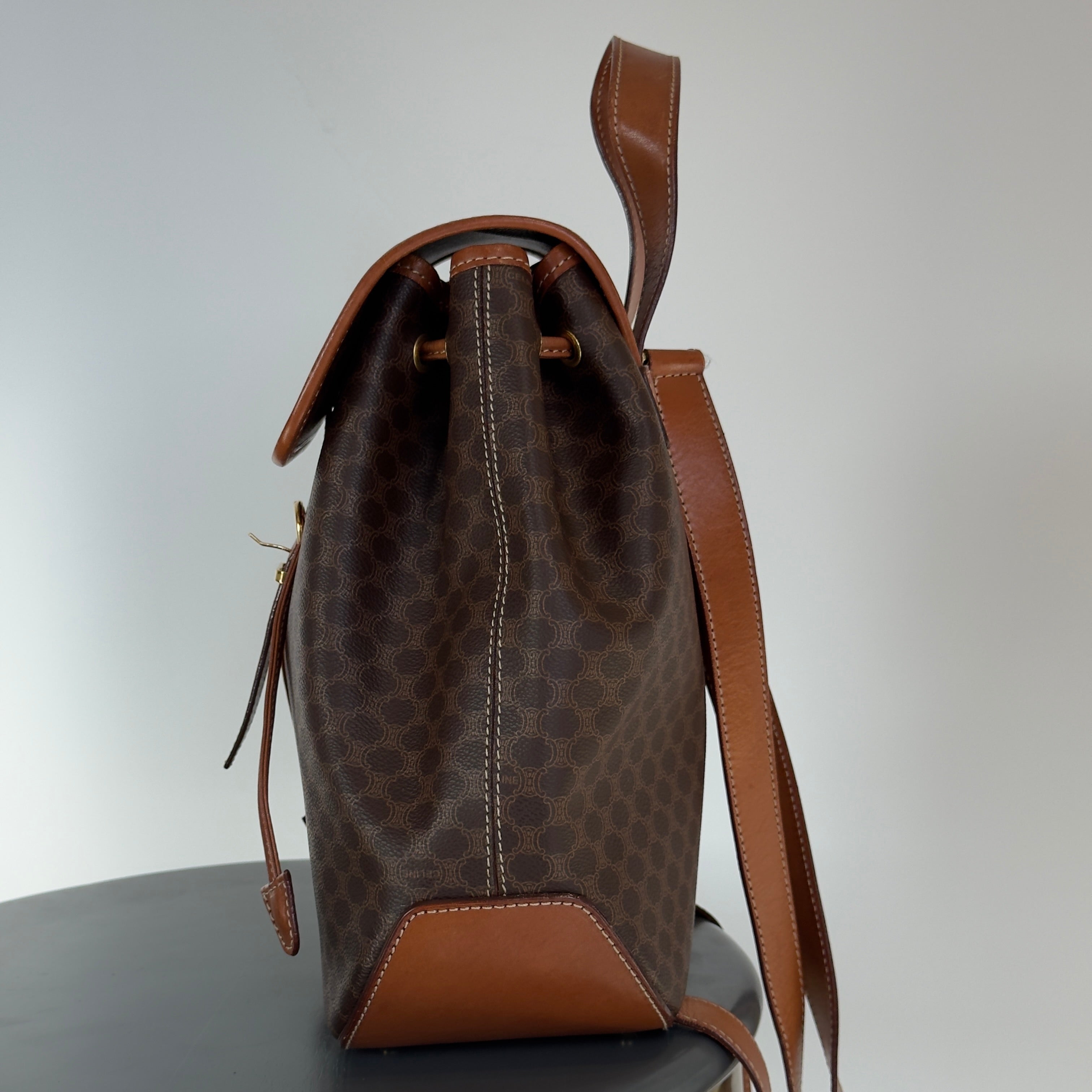 Celine Macadam Logo Charm Backpack - Queen May