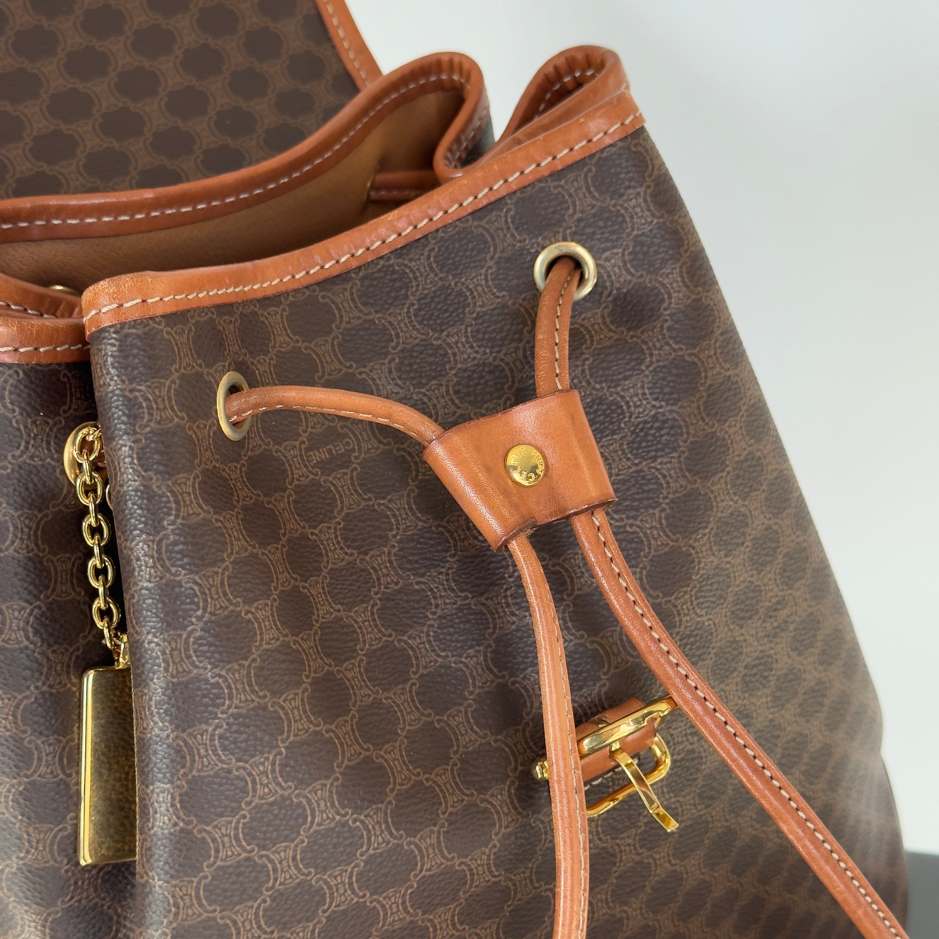 Celine Macadam Logo Charm Backpack - Queen May