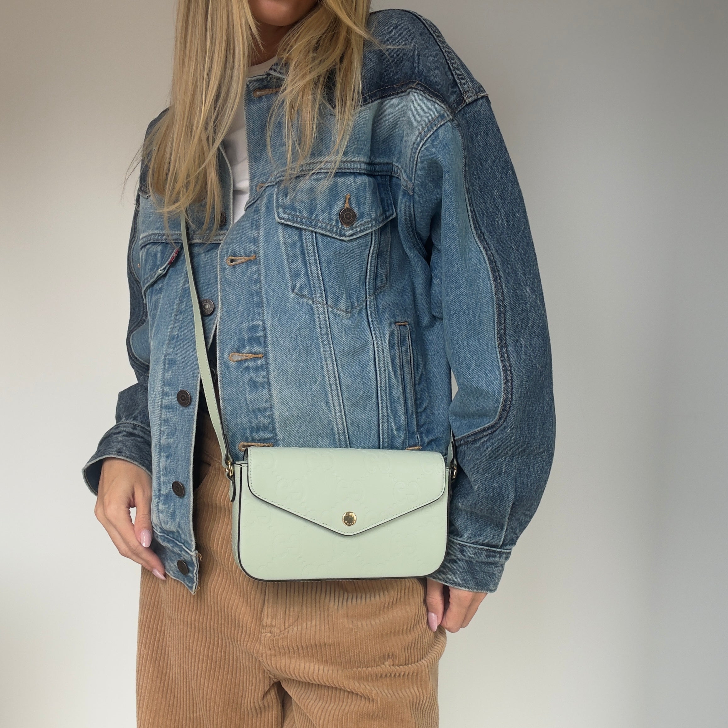 Gucci GG Super Mini Leather Shoulder Bag - Queen May
