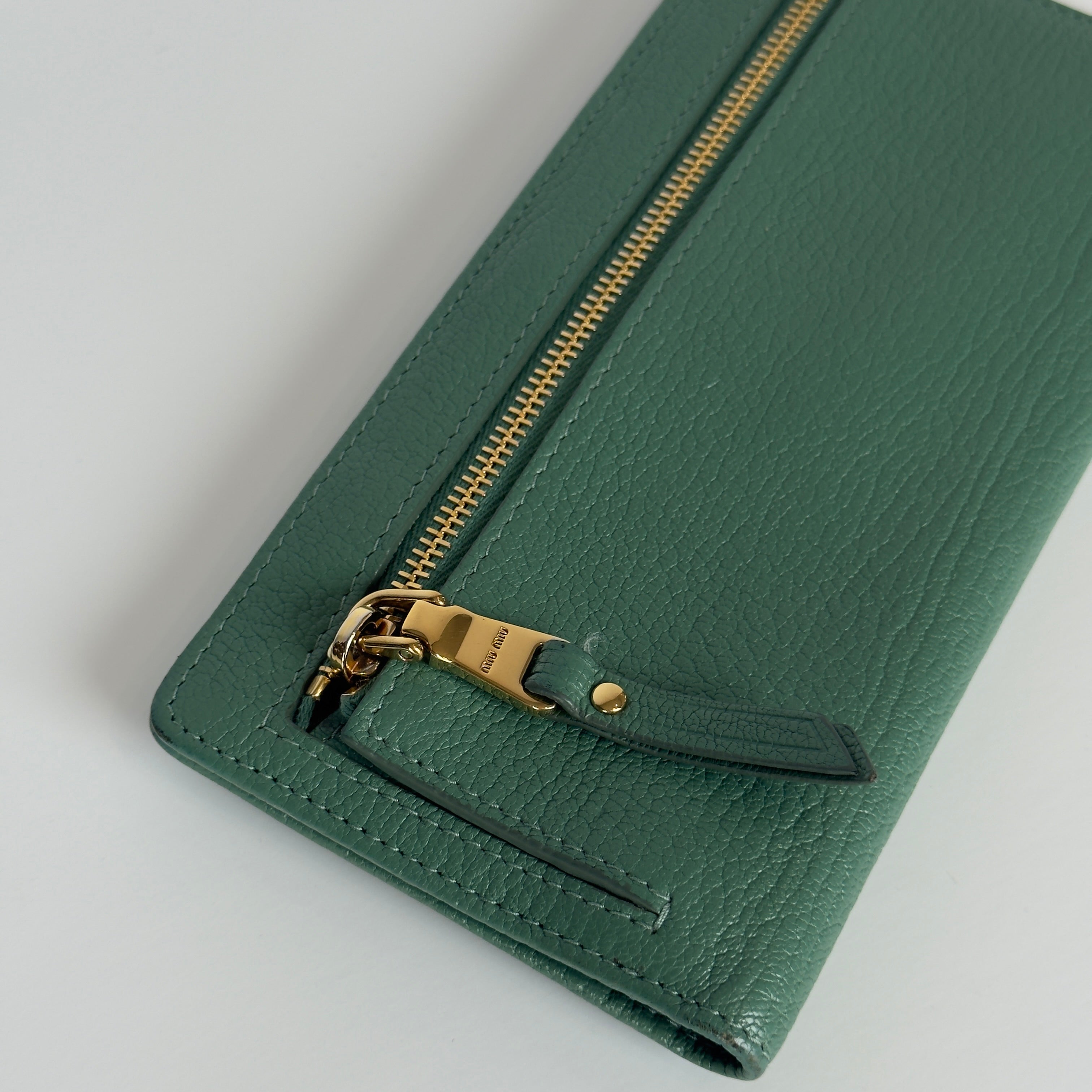 Miu Miu Green Long Wallet - Queen May