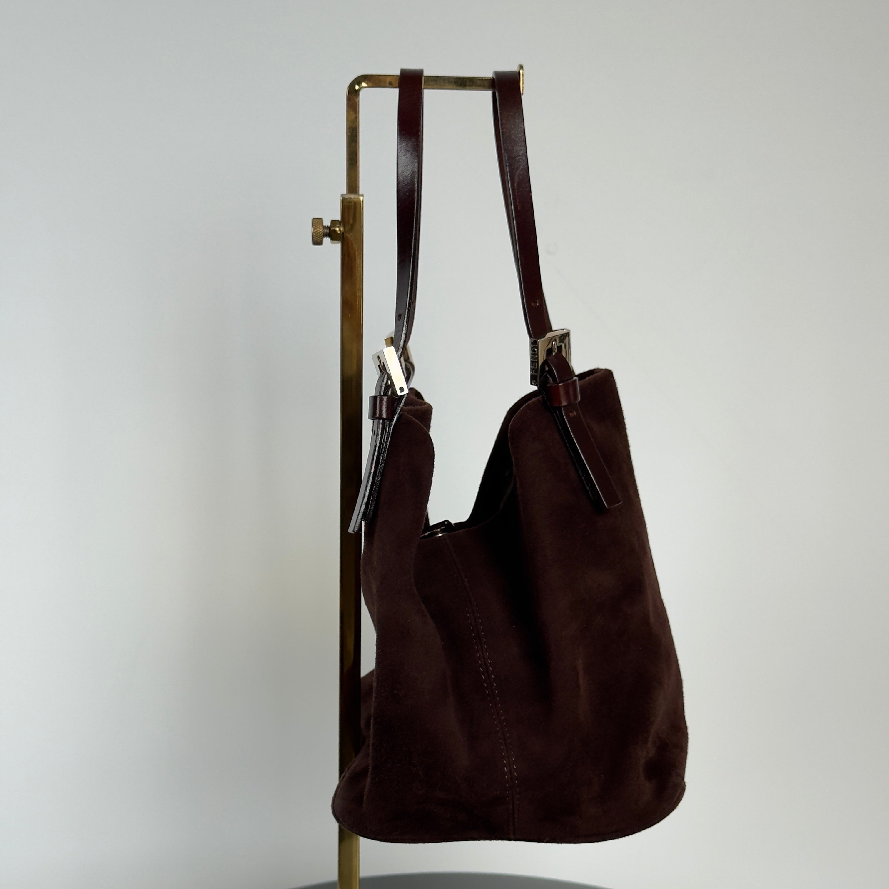 Fendi Brown Suede Mini Tote - Queen May