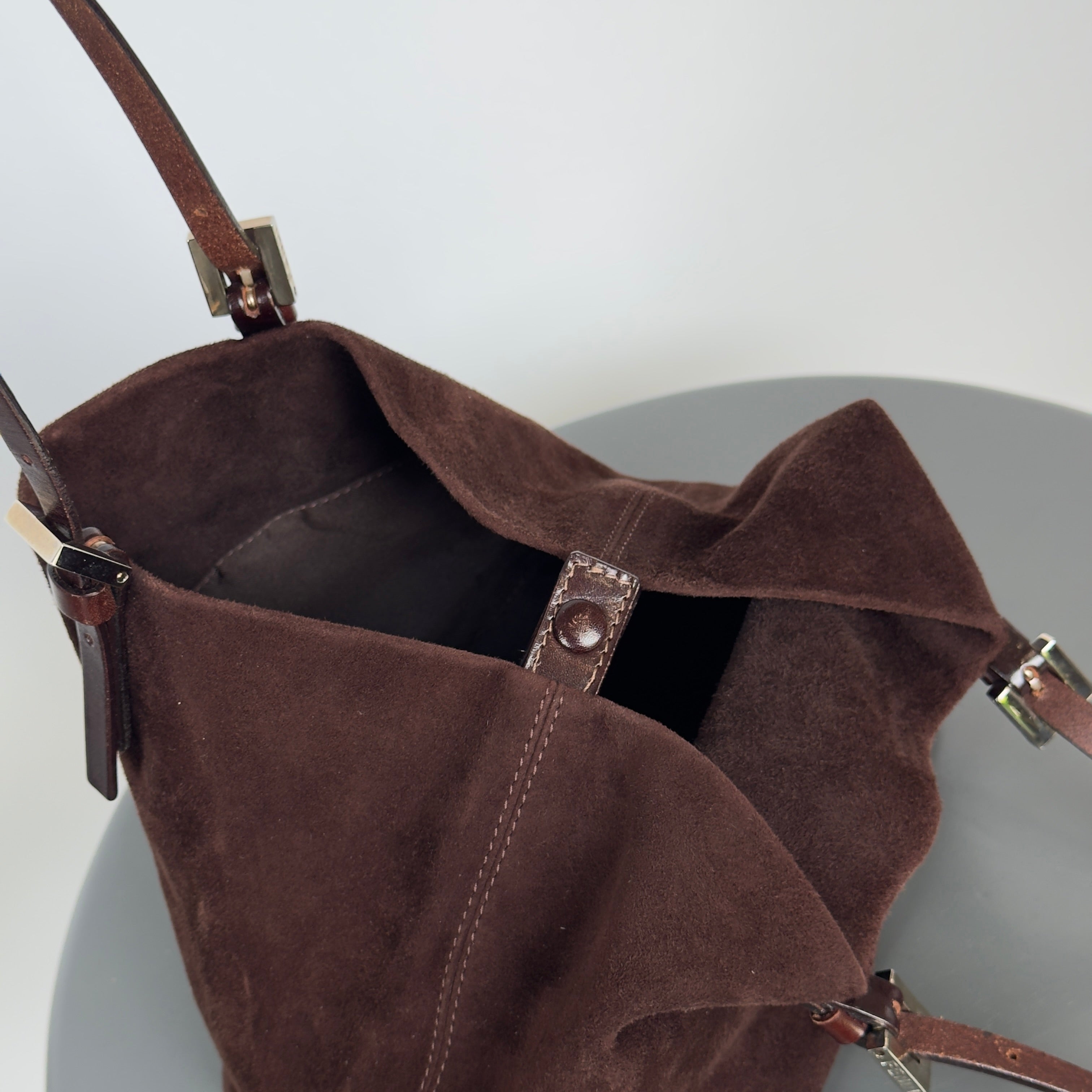 Fendi Brown Suede Mini Tote - Queen May
