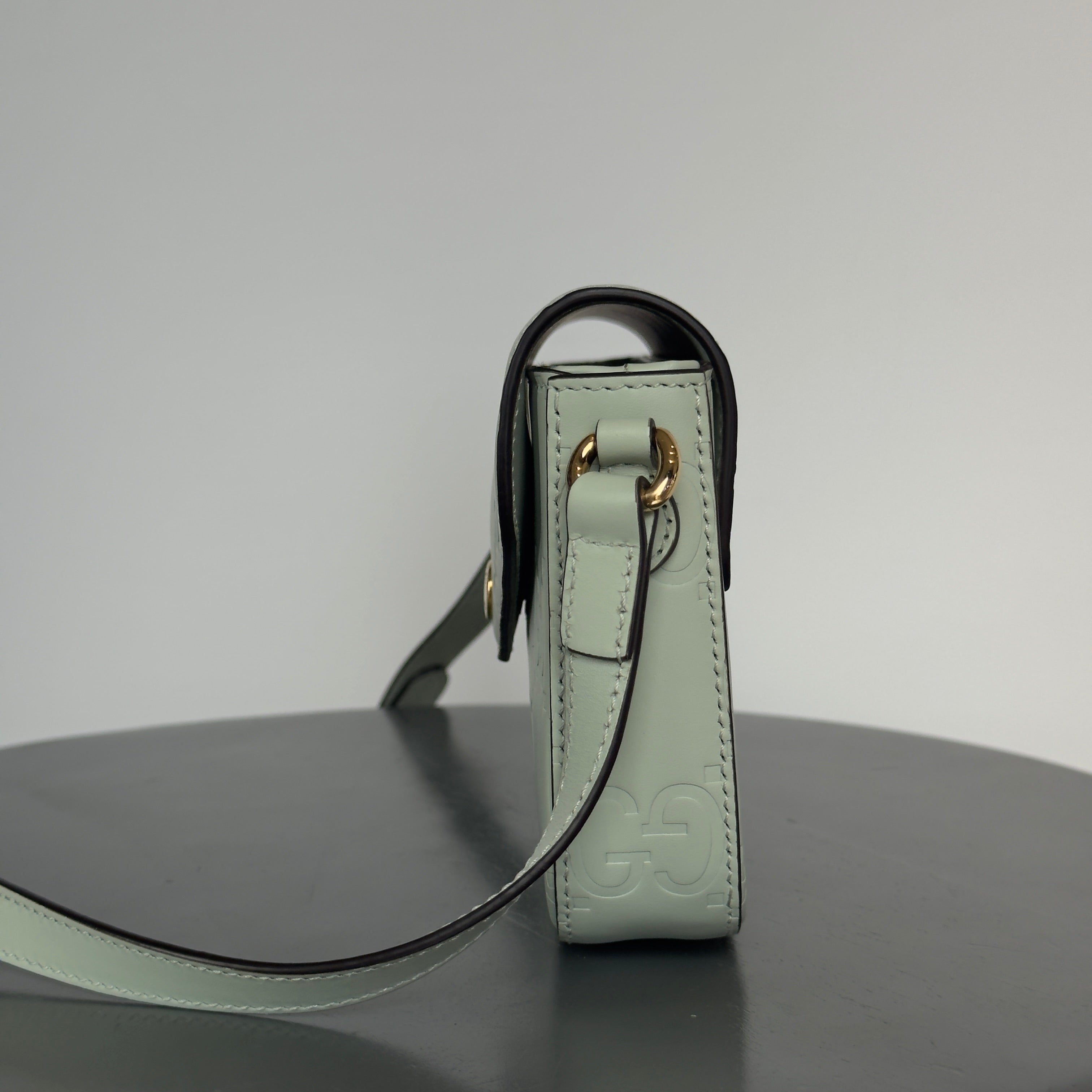 Gucci GG Super Mini Leather Shoulder Bag - Queen May