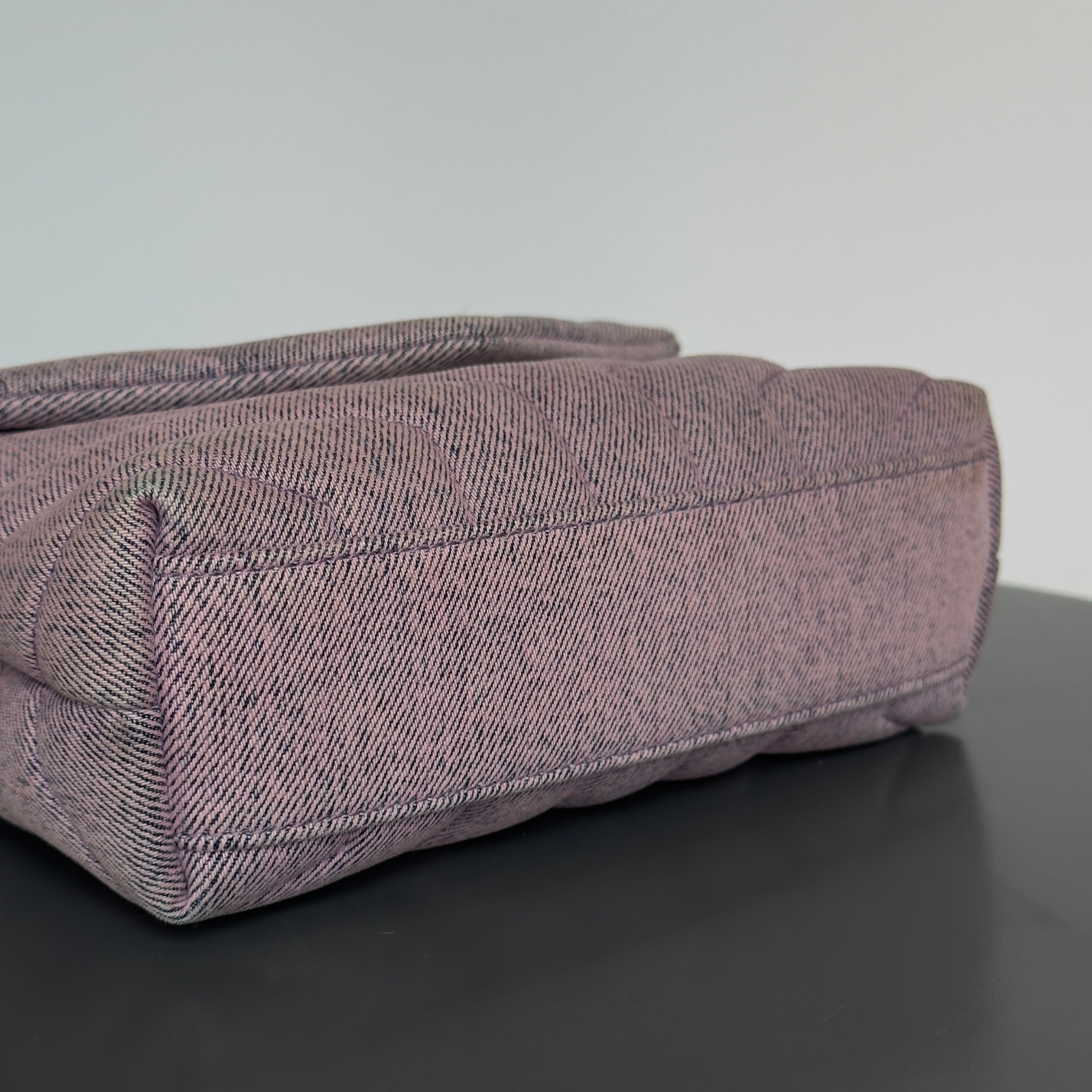 Yves Saint Laurent Purple Denim Lou Lou Crossbody Bag - Queen May