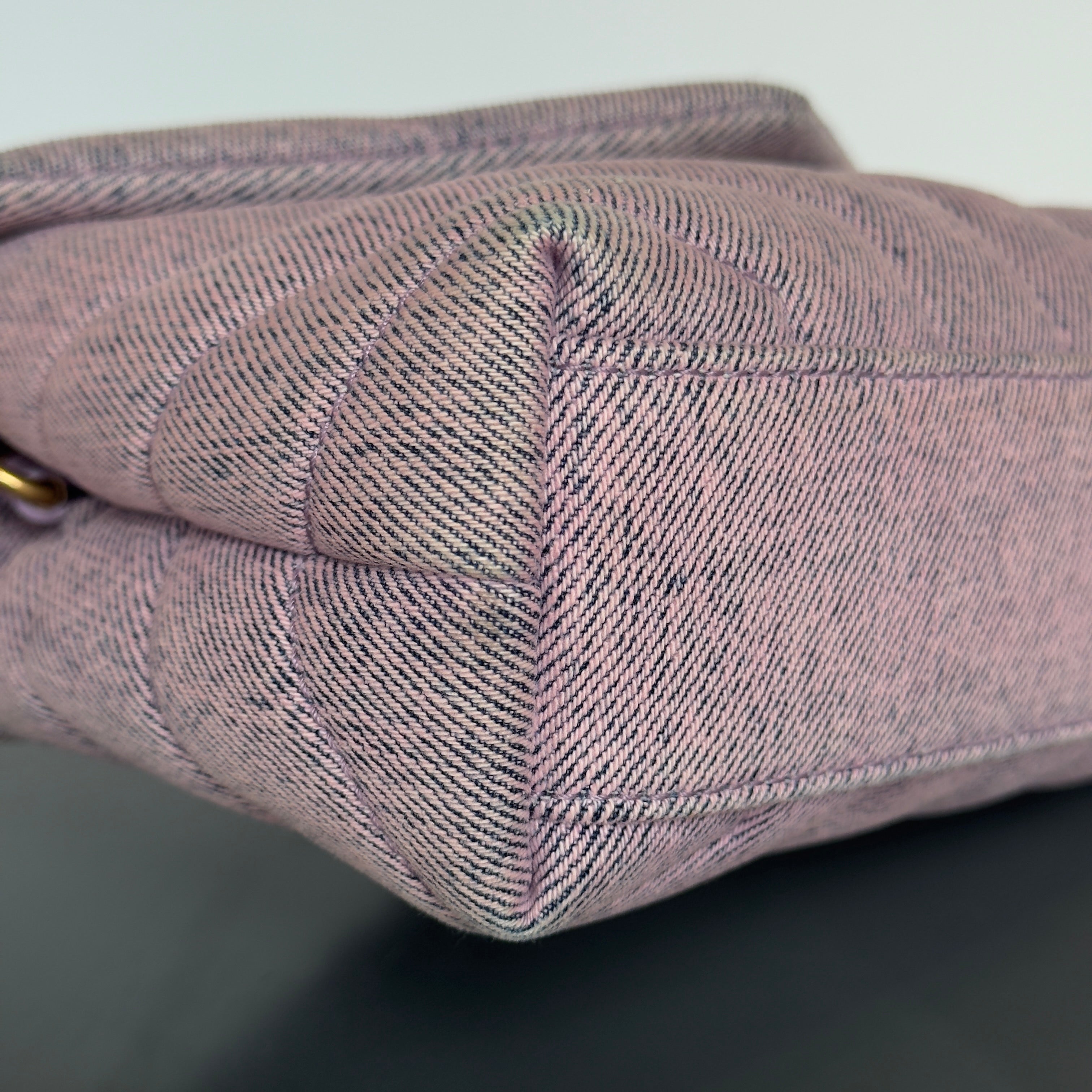 Yves Saint Laurent Purple Denim Lou Lou Crossbody Bag - Queen May