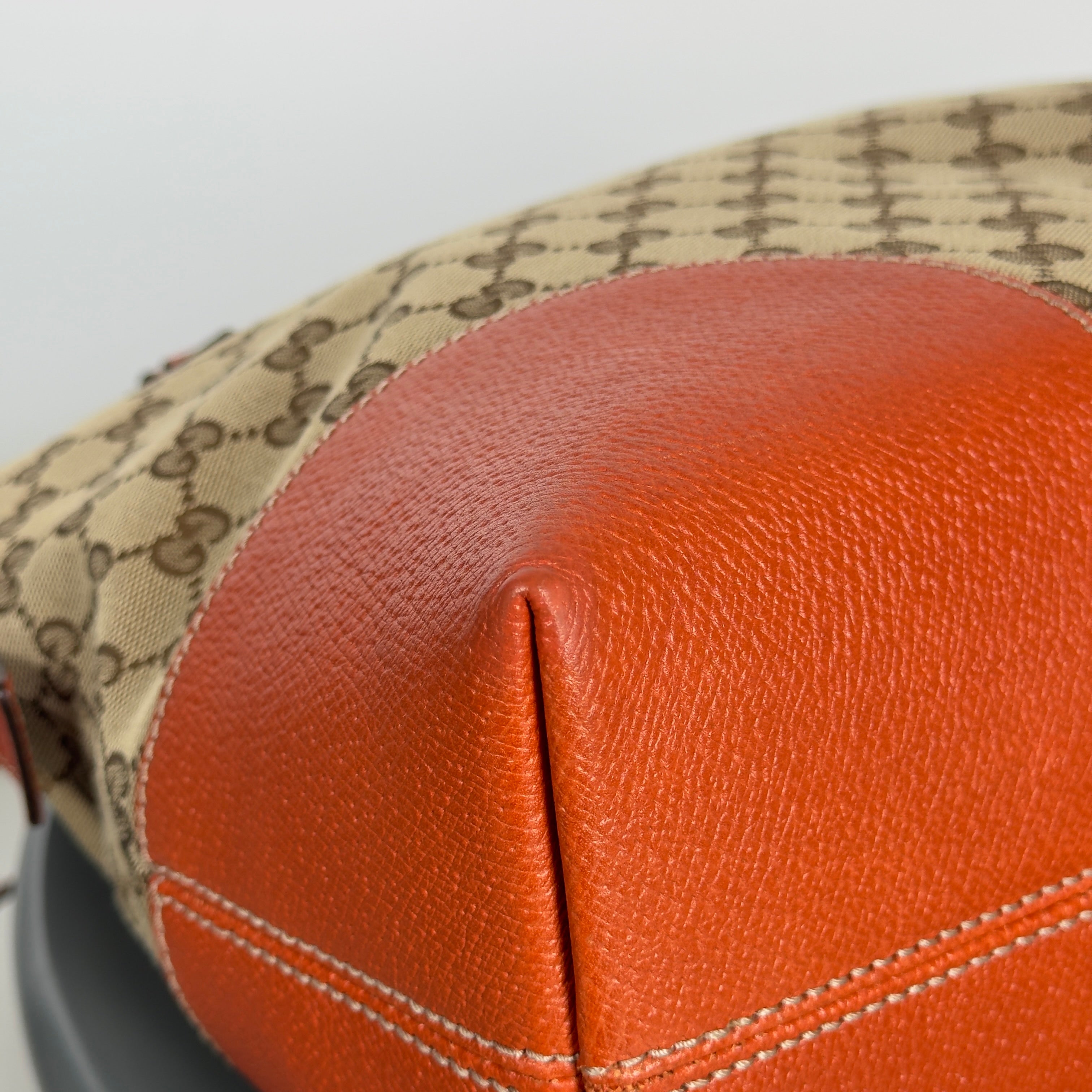 Gucci GG Canvas Bree Dome Bag Orange - Queen May