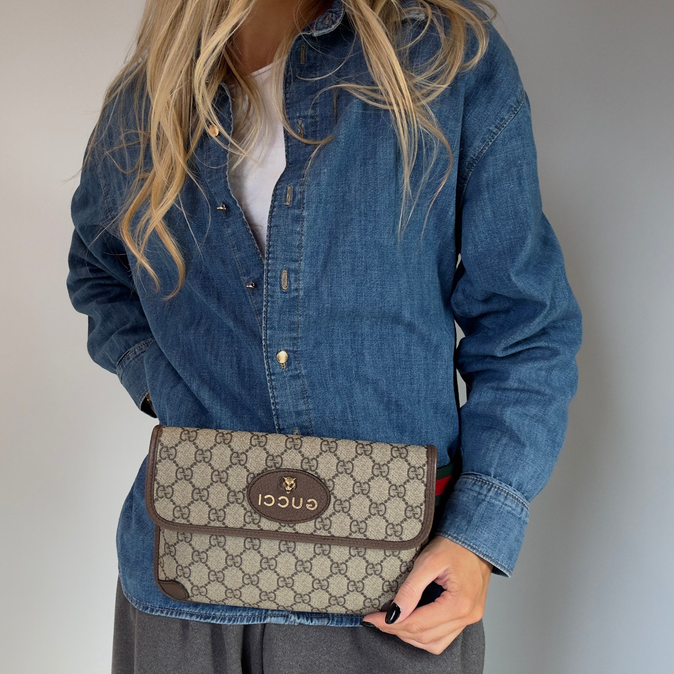 Gucci Supreme Waist Bag - Queen May