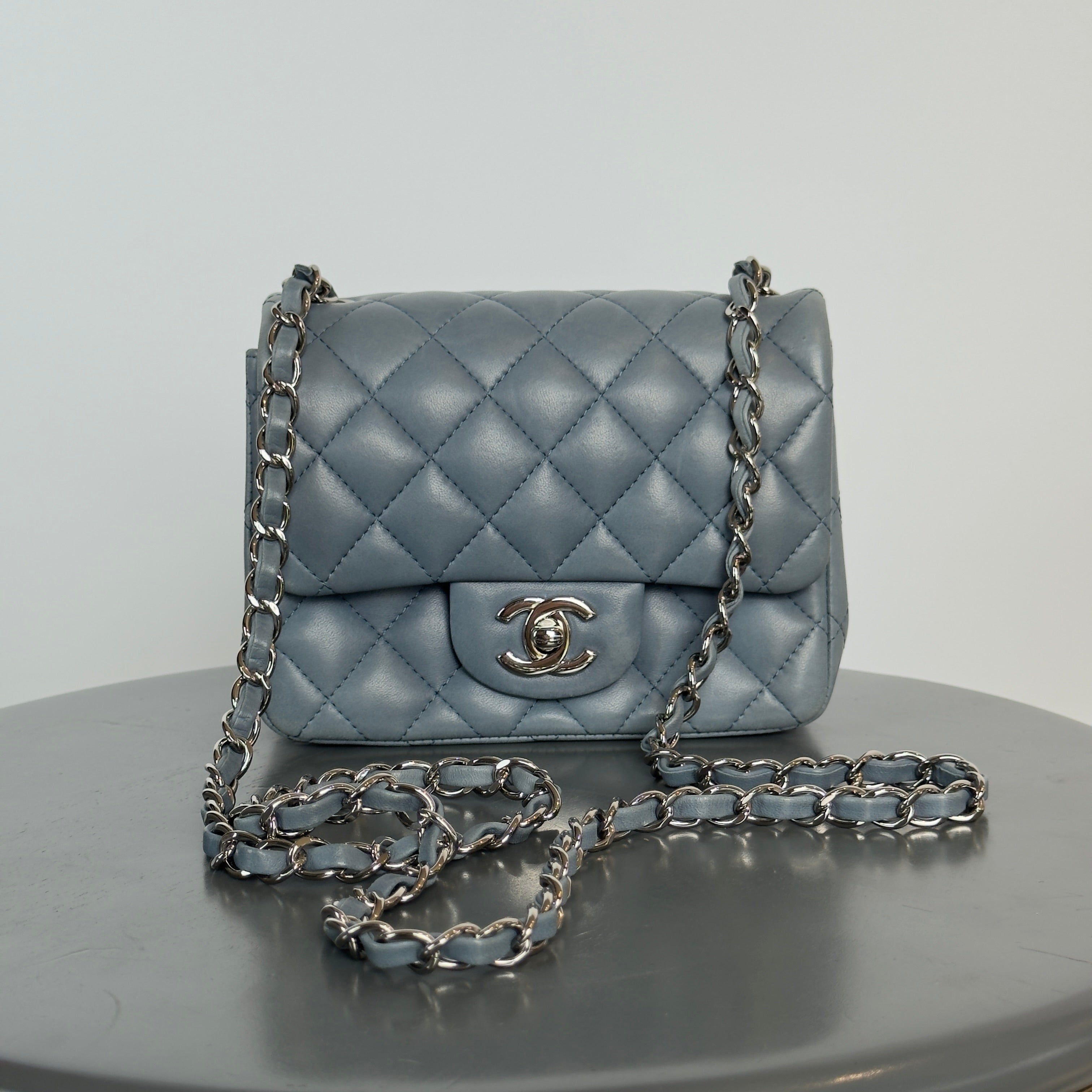 Chanel Square Mini Flap Bag Lambskin 2012 - Queen May